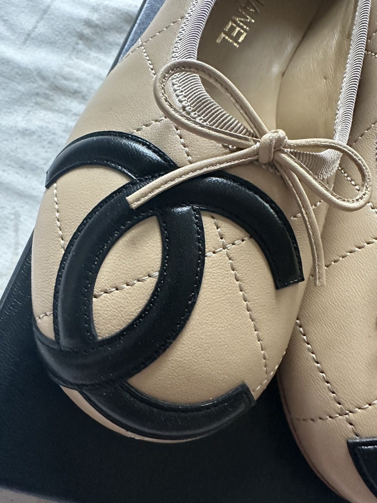 Chanel Chanel 26M coco beach Cambon flat beige color size 36.5 Size US 6.5 / IT 36.5 - 4 Thumbnail