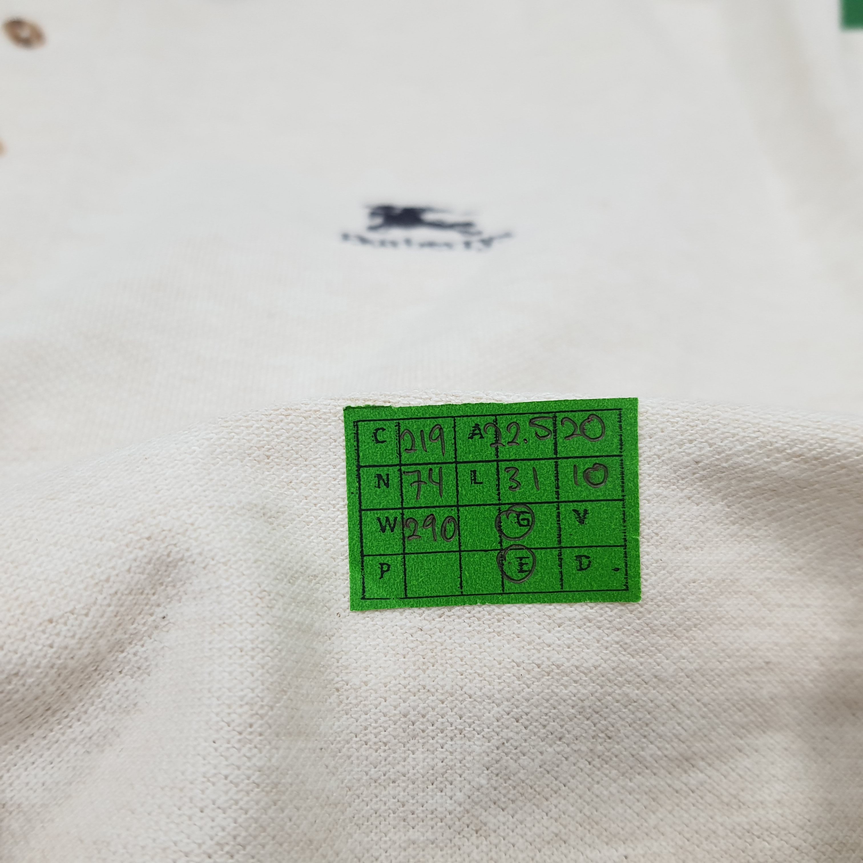 Burberry × Vintage Vintage Burberry Nova Check Designer Polo Shirt C219N74 Size US L / EU 52-54 / 3 - 6 Thumbnail