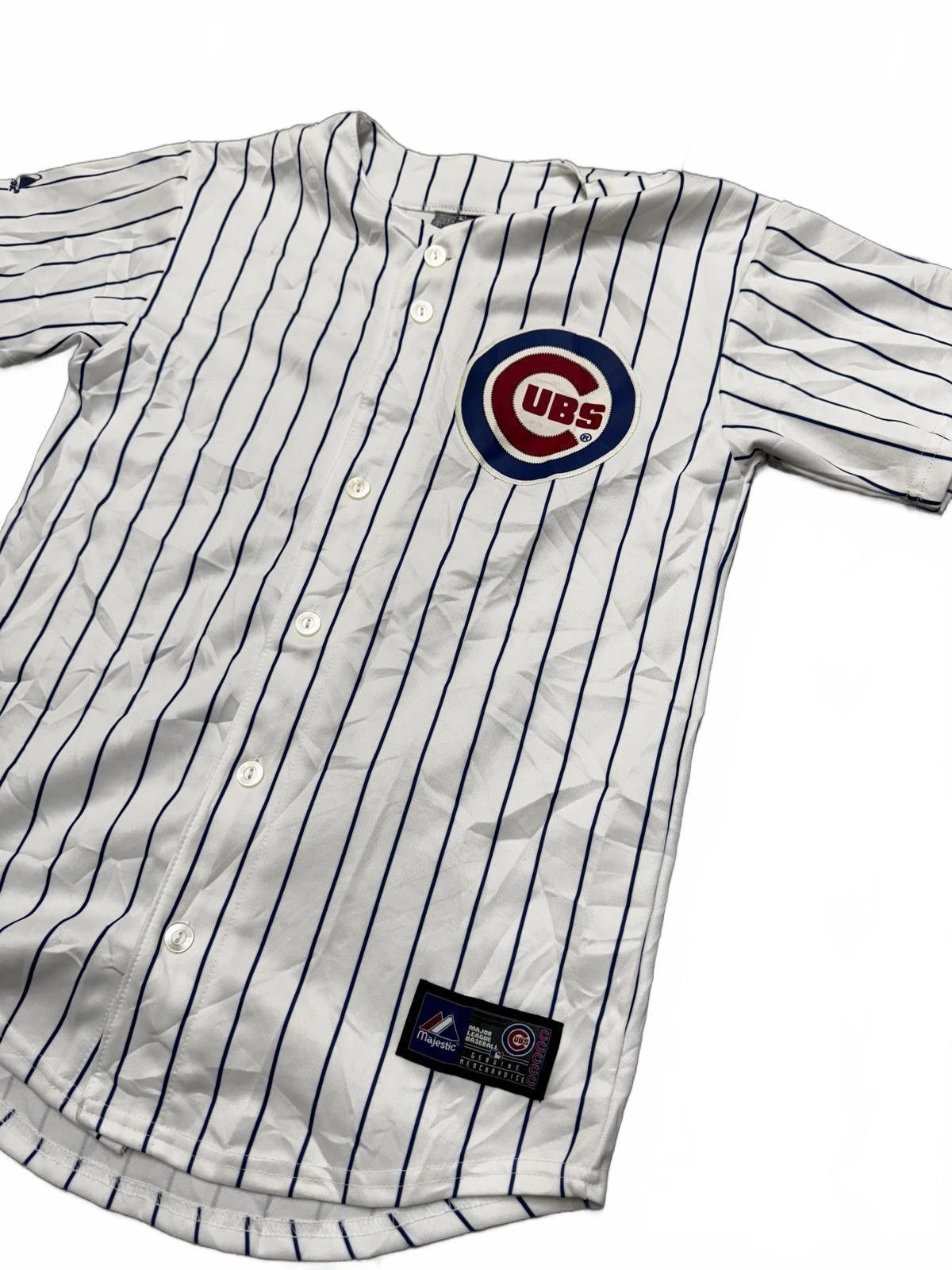 Majestic Chicago Cubs Pinstripe Jersey "Lizzie" Size US L / EU 52-54 / 3 - 2 Thumbnail