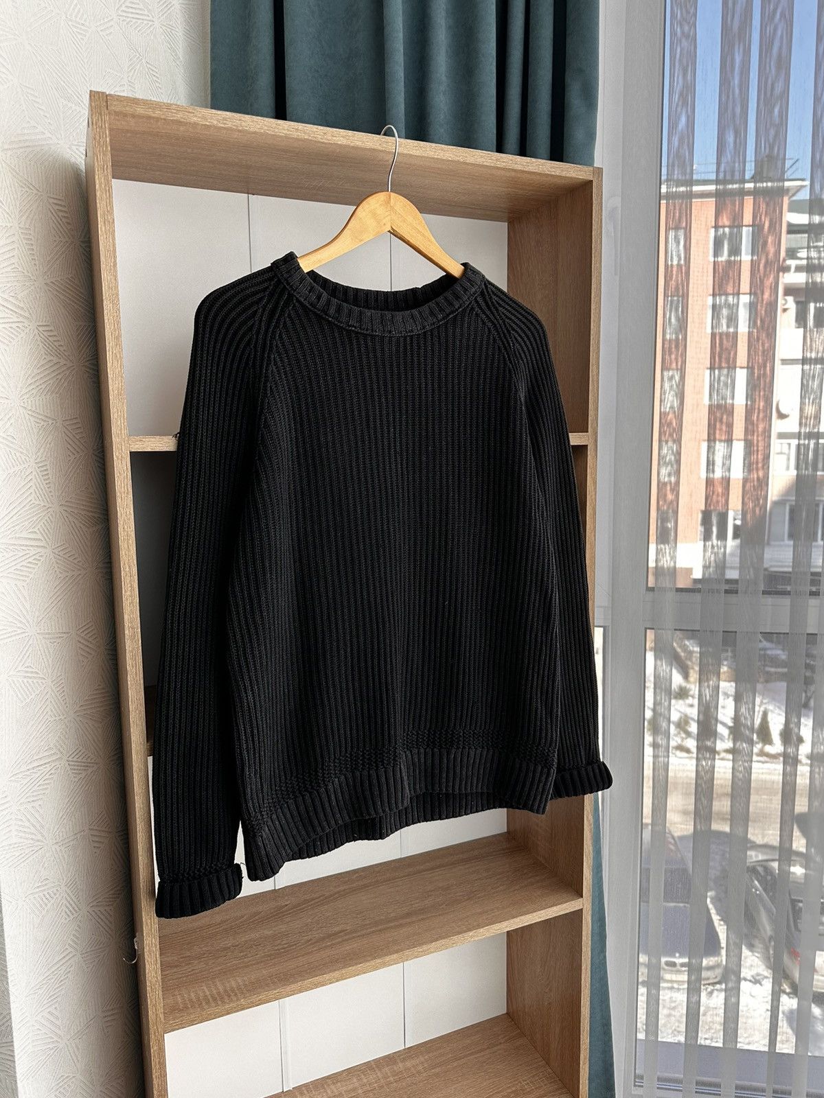 Vintage Diesel Style Ribbed Knit Japanese Gradient Sweater