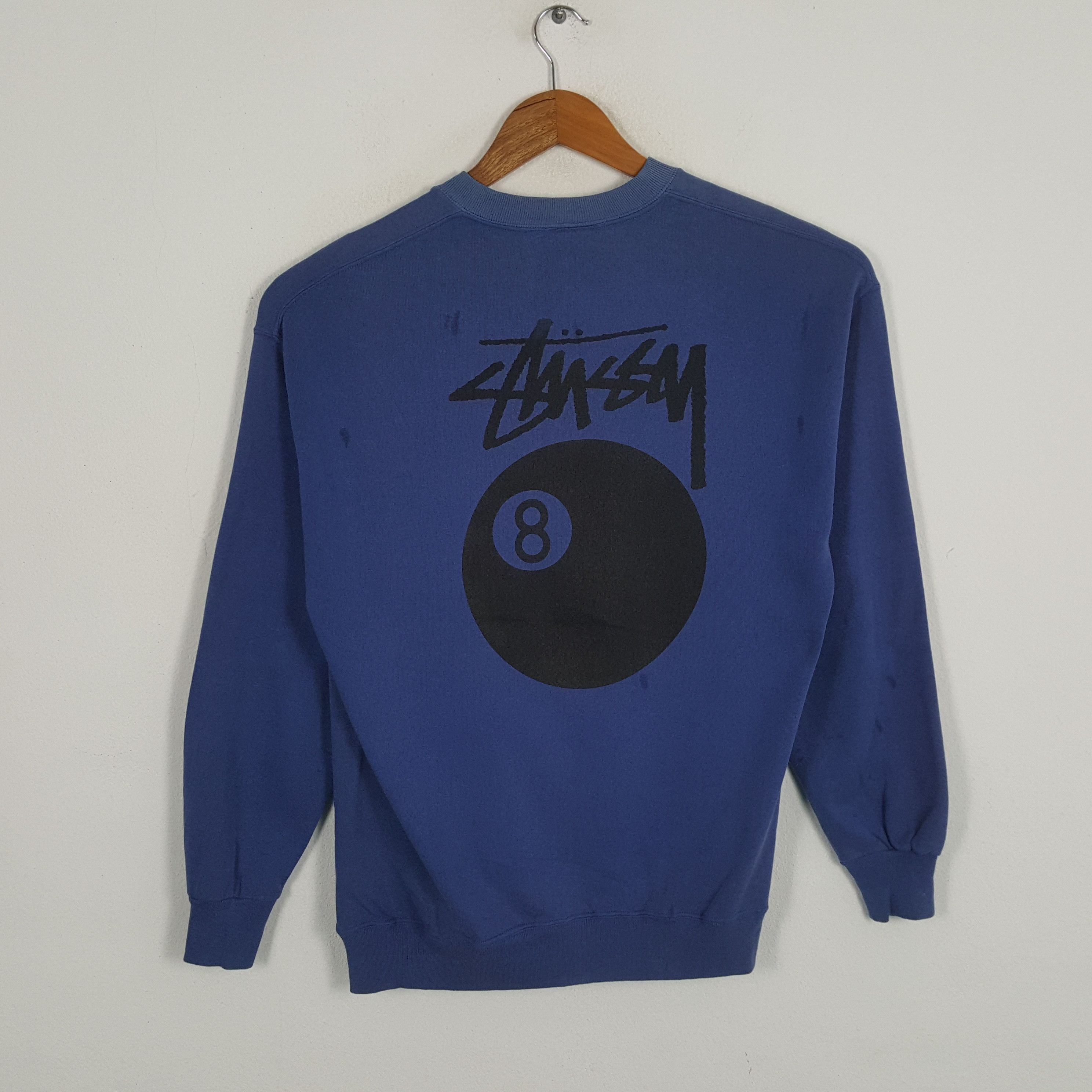 Blue Stussy 8 Ball Hoodie | Grailed