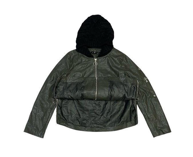 Japanese Brand Bobby Mall Mix Leather Jacket Size L / US 10 / IT 46 - 14 Thumbnail