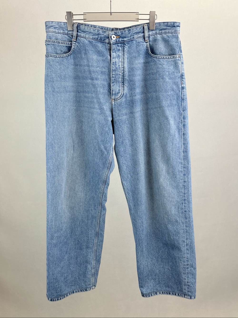 Bottega Veneta Bottega Veneta Green Leather Patch Jeans US 38 / EU 54 Size US 38 / EU 54 - 1 Thumbnail