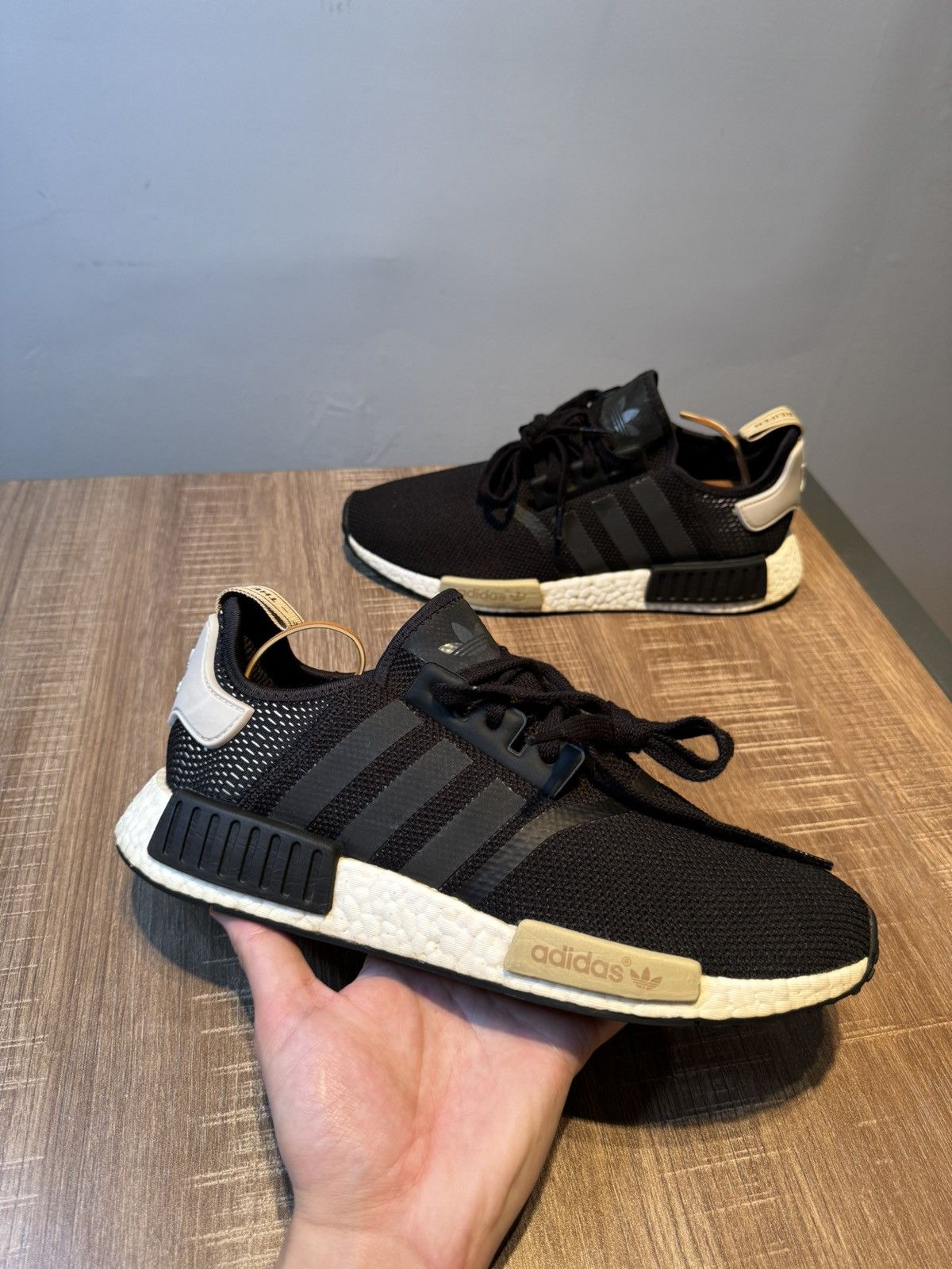 Adidas Women’s Adidas Boost NMD R1 Black Size 11 Shoes Athletic Size US 11 / IT 41 - 1 Thumbnail