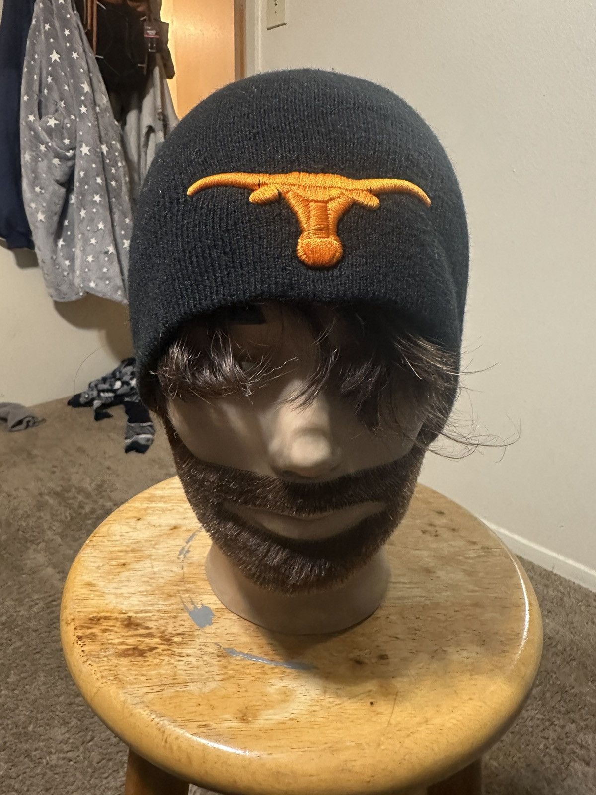 NCAA Vintage NCAA Texas Longhorns “triple black” beanie hat 90s Size ONE SIZE - 1 Thumbnail