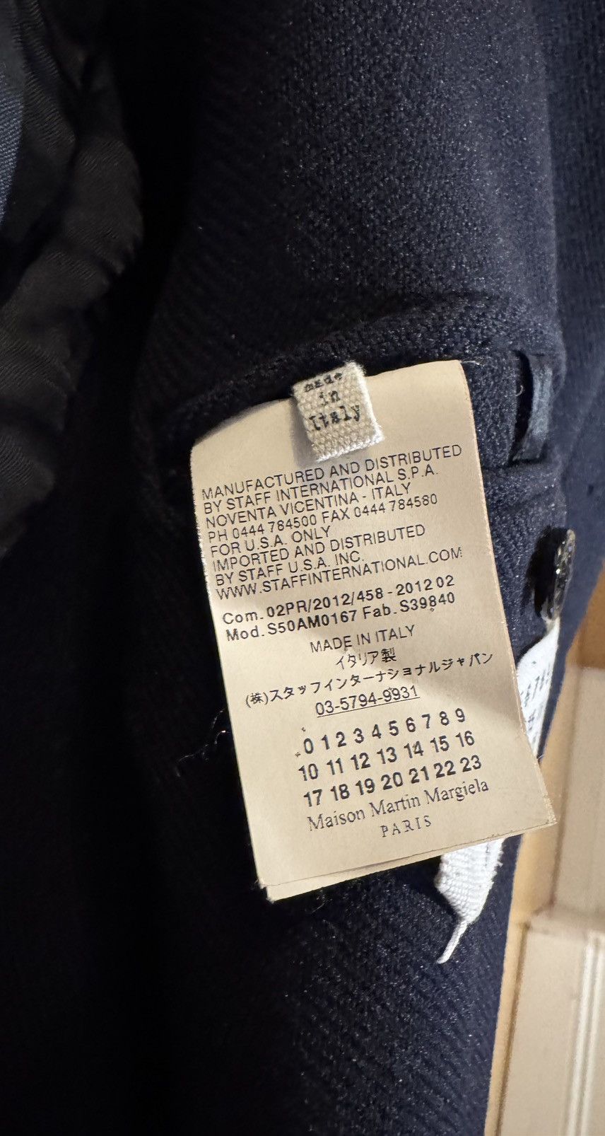Maison Margiela Vintage Maison Margiela Navy Peacoat Made in Italy Size 52 Size US L / EU 52-54 / 3 - 5 Thumbnail