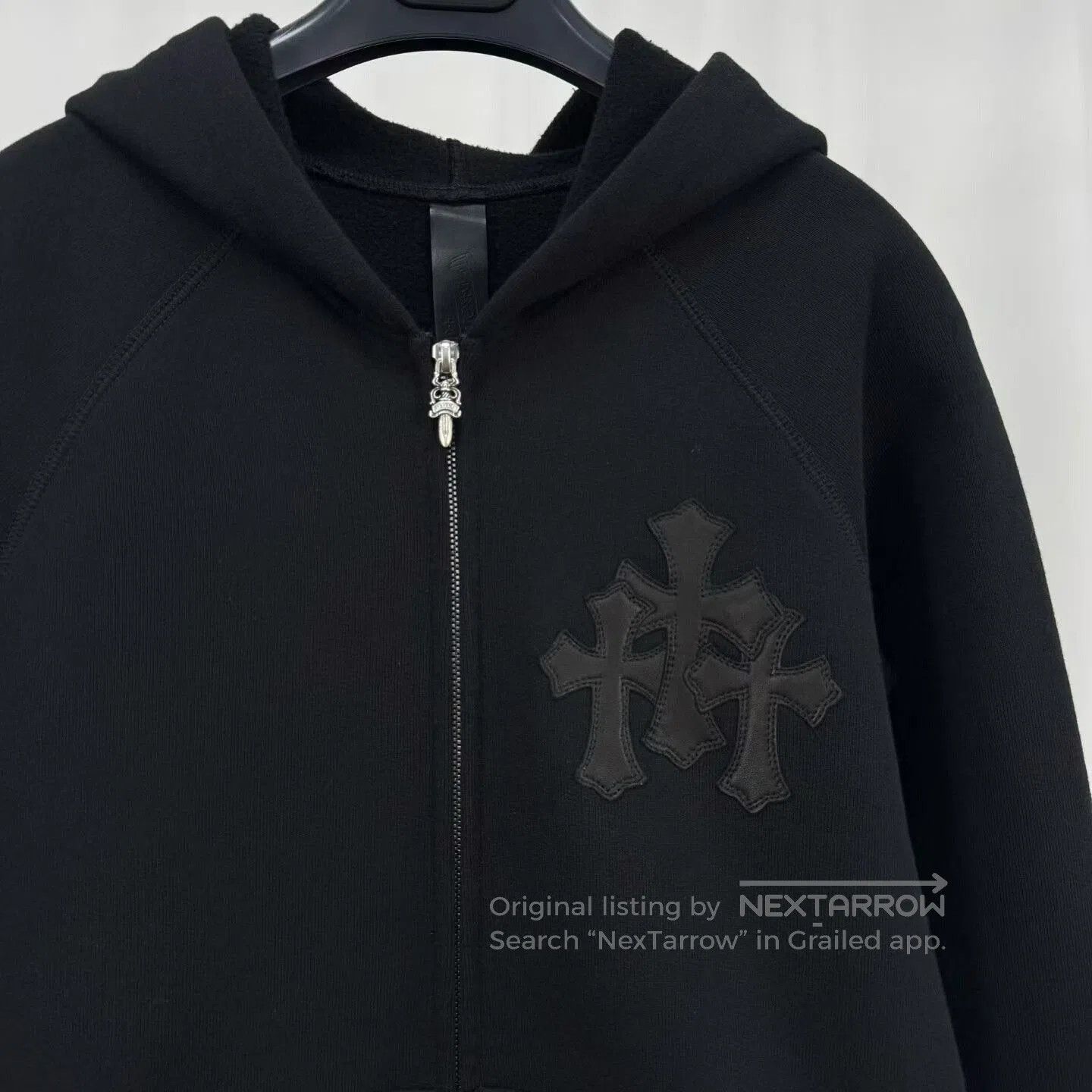 Chrome Hearts chrome hearts black zip-up hoodie with cross. Size US S / EU 44-46 / 1 - 3 Thumbnail