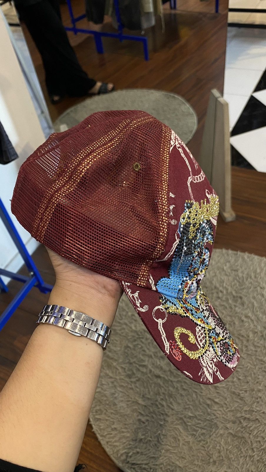 Christian Audigier Christian Audiger Caps red Size ONE SIZE - 3 Thumbnail