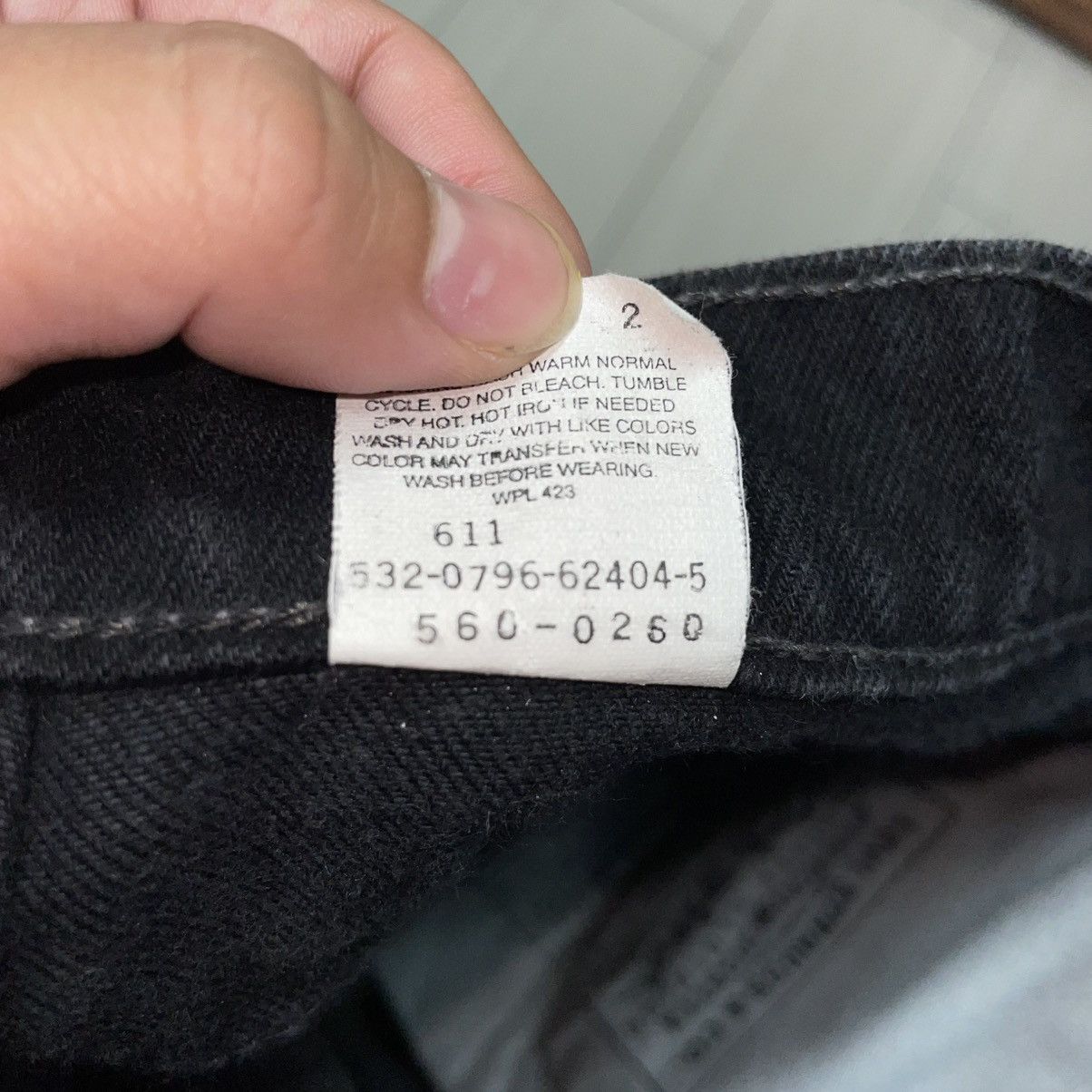 Levi's Vintage Clothing Levi’s Vintage Made In USA 560 Black Denim Size US 30 / EU 46 - 3 Thumbnail