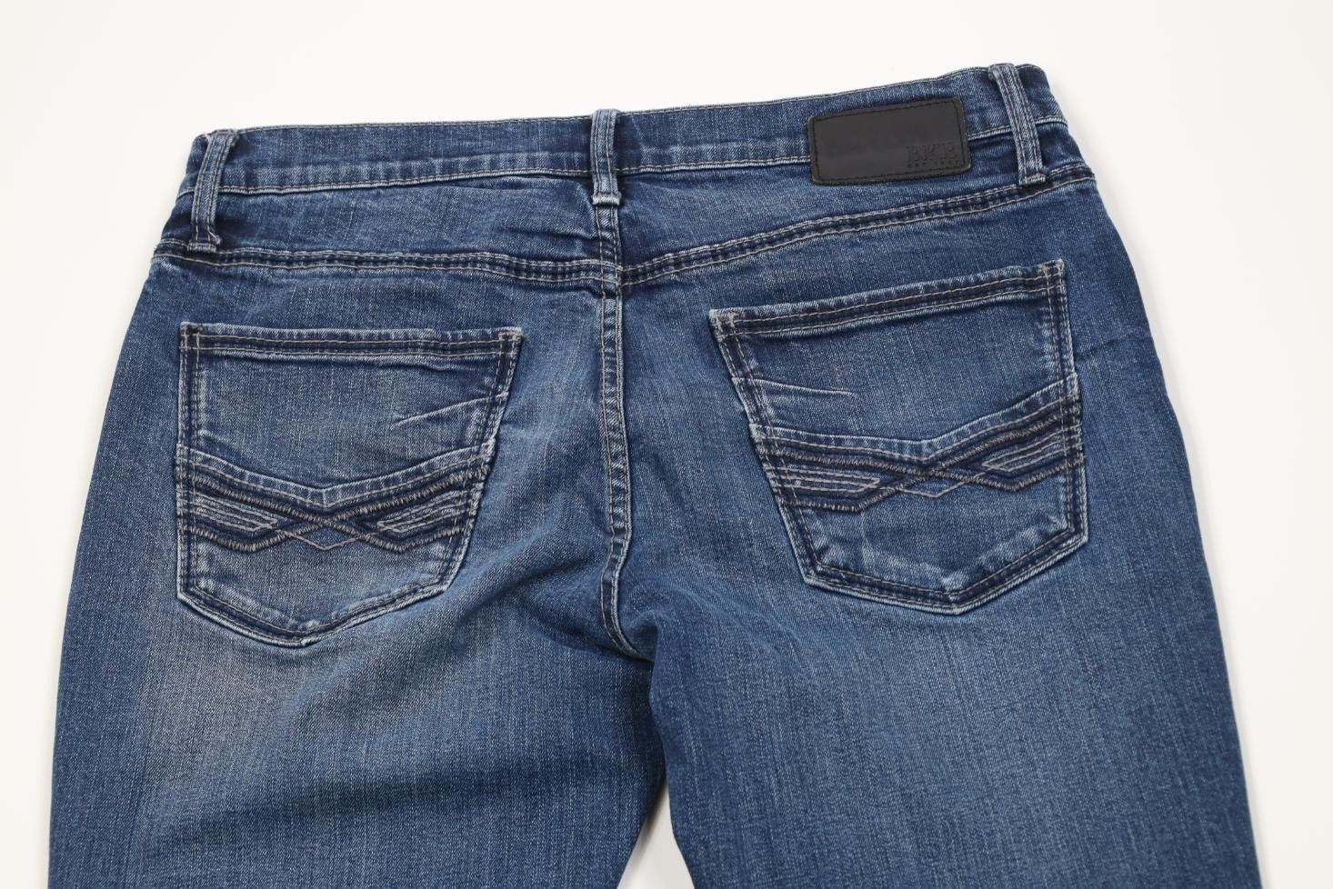 Vintage Buckle BKE Stretch Thick Stitch Straight Leg Denim Jeans Size US 34 / EU 50 - 11 Thumbnail