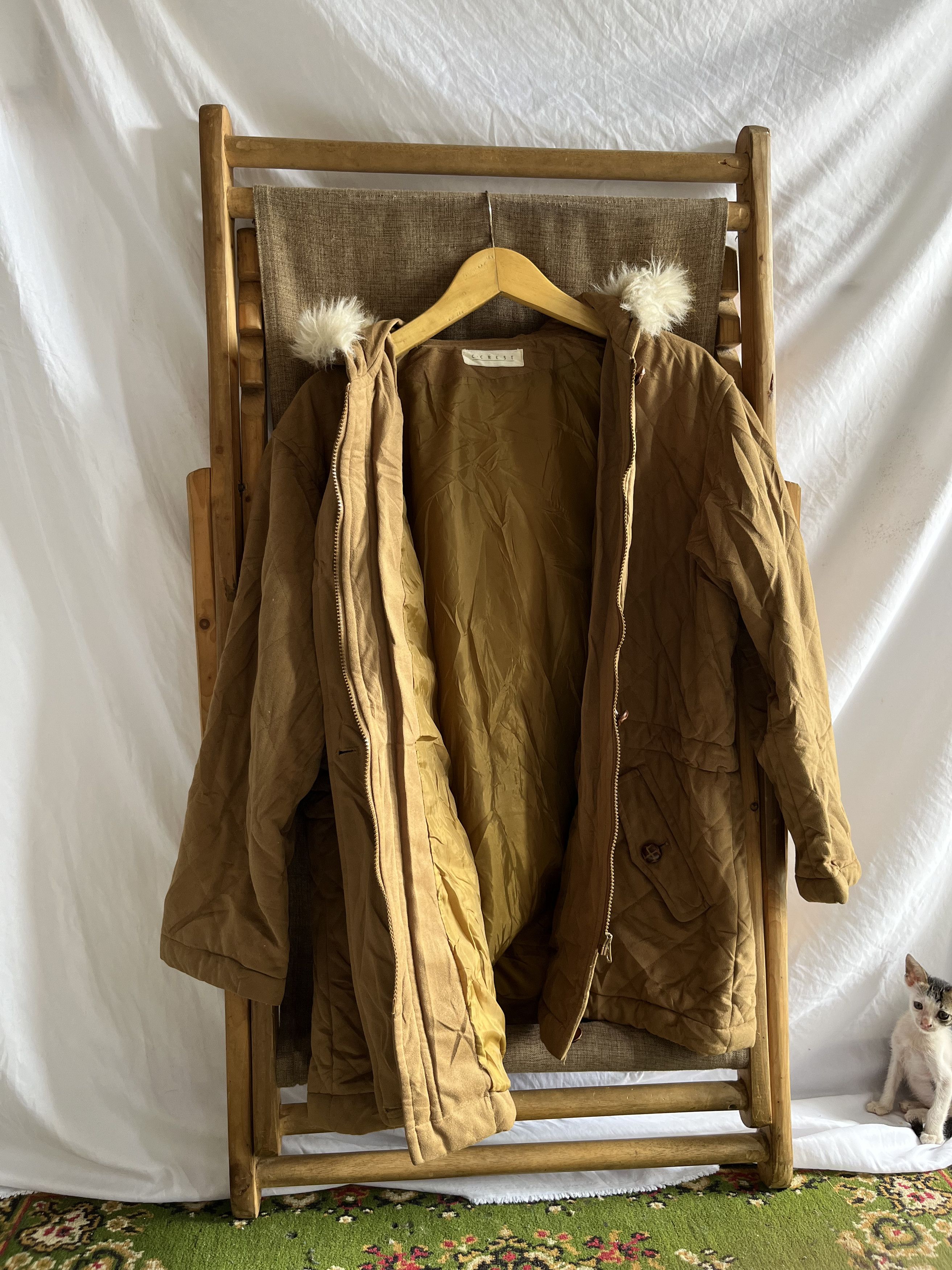 Japanese Brand C.Crest Japanese Brand Fur Drawstring Jacket Size US L / EU 52-54 / 3 - 2 Thumbnail