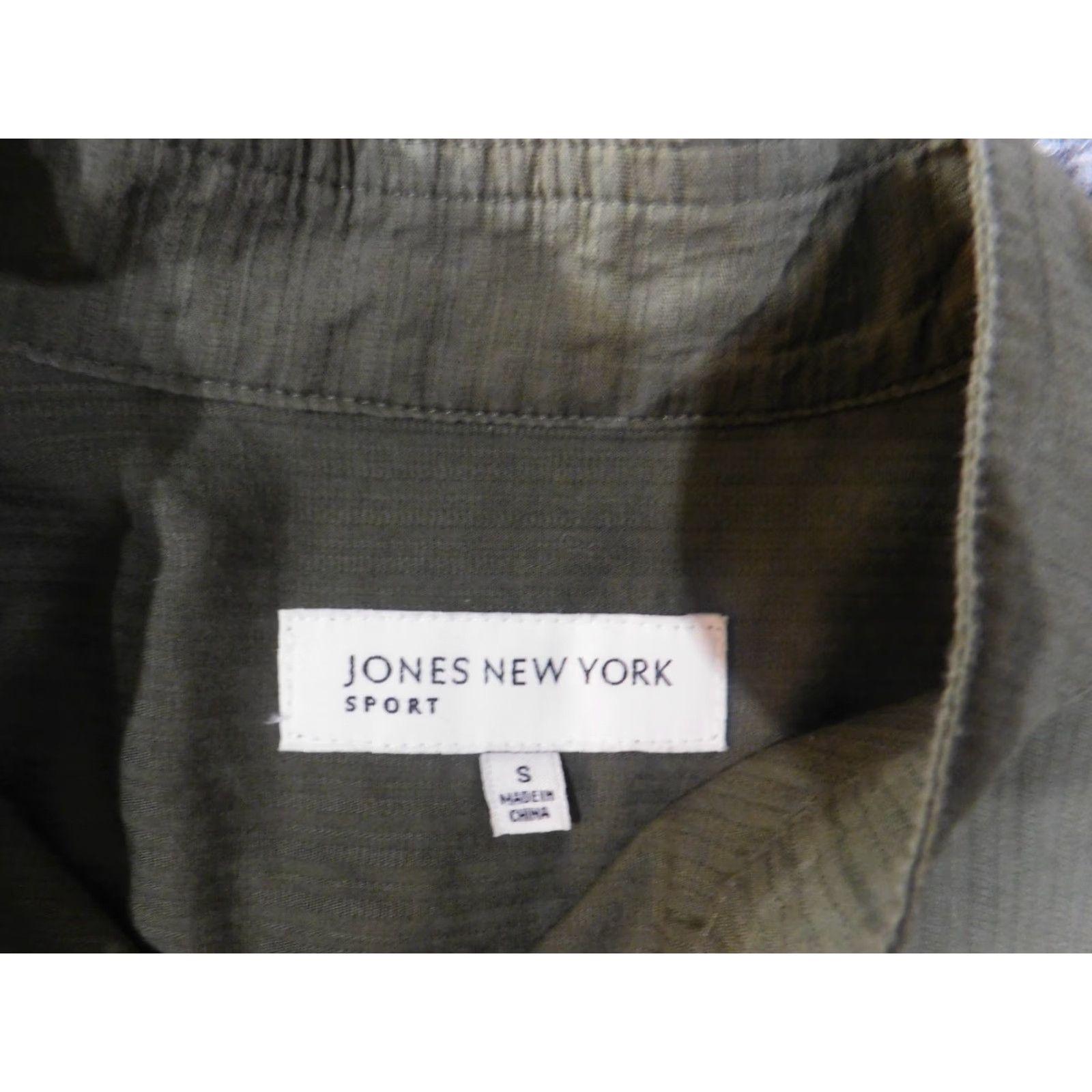 Jones New York Jones New York Jacket Women's S Green Lightweight Cotton Knit Zip Pocket Utility Casual Sports Modern Basic Jacket Size S / US 4 / IT 40 - 4 Thumbnail
