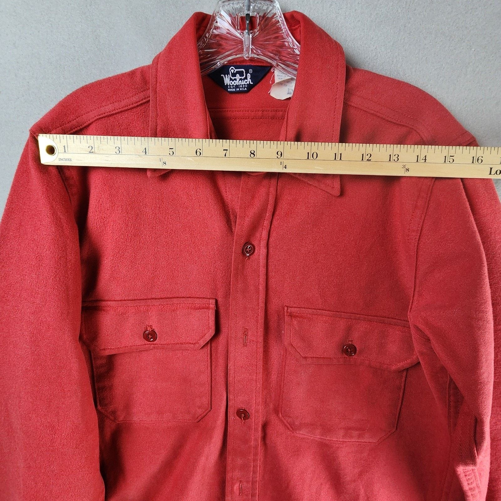 Woolrich Woolen Mills Woolrich Flannel Shirt Men Med Long Sleeve Red Heavyweight Size US M / EU 48-50 / 2 - 5 Thumbnail
