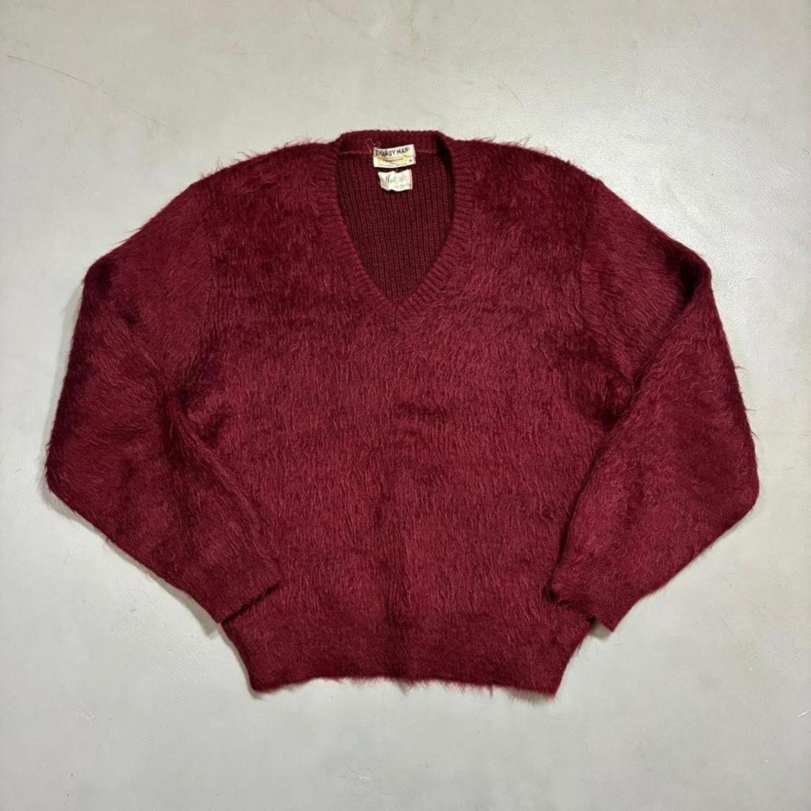 Vintage Vintage 1960s Shaggy Mohair 'Kurt Cobain' Sweater Size US M / EU 48-50 / 2 - 1 Thumbnail