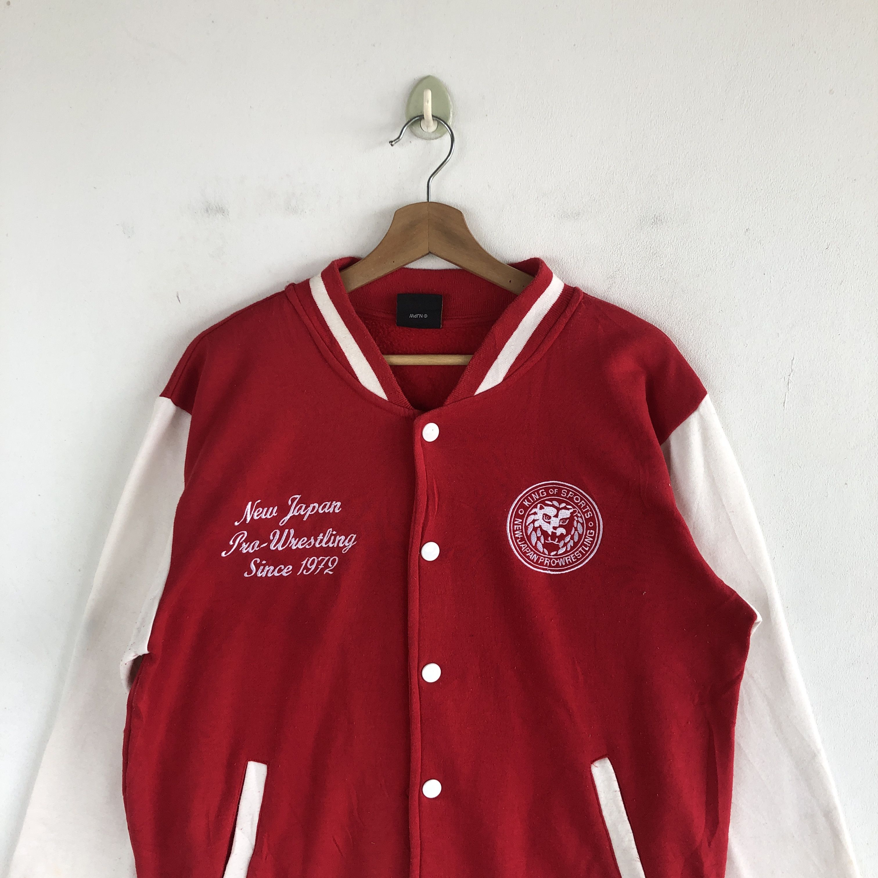 Japanese Brand Vintage Japan Pro Wrestling Varsity Sweater Sweatshirt Size US M / EU 48-50 / 2 - 3 Thumbnail