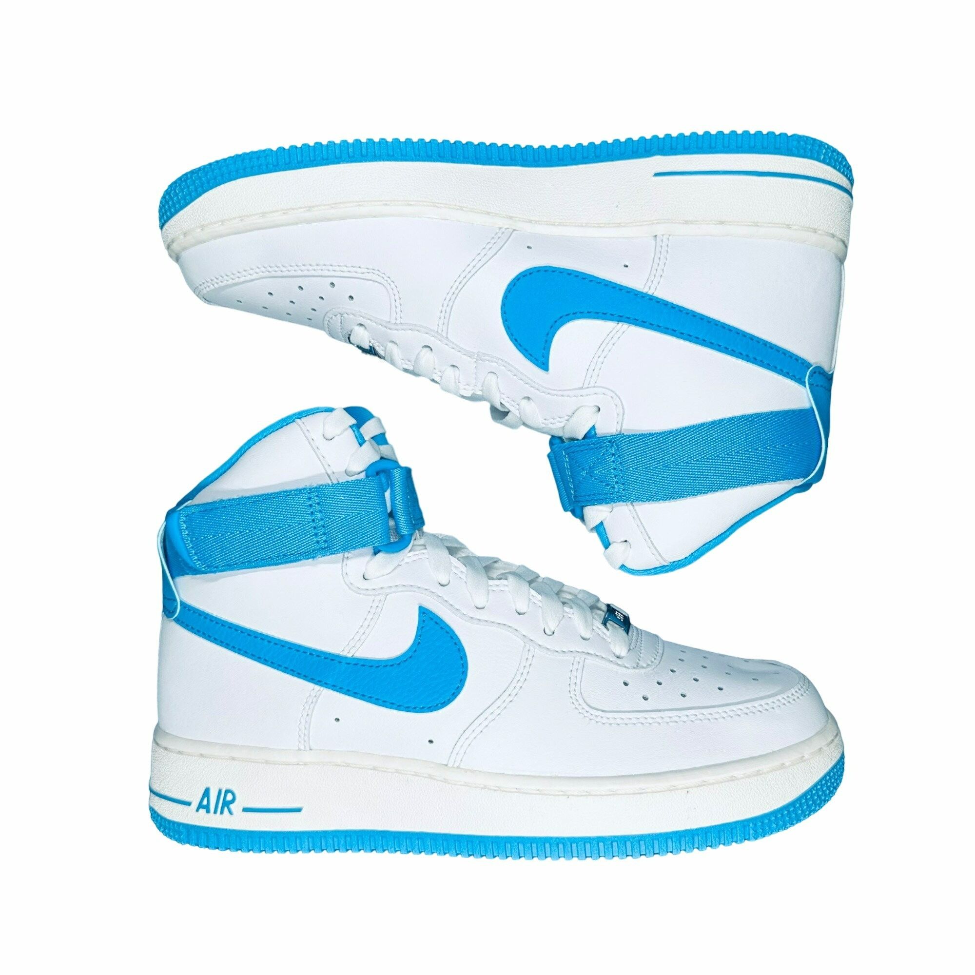 image of New Size 7 Mens Shoes Nike Air Force 1 Hi OG Qs White Blue D