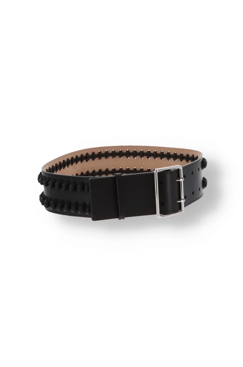 Alexander McQueen o1y0325 Size: 34 / Belt in Black Size ONE SIZE - 2 Thumbnail