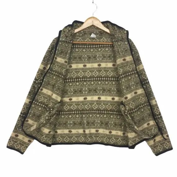 Vintage Vtg Forest THIRD WAVE Navajo Aztec Fleece Jacket Outdoor Size L / US 10 / IT 46 - 5 Thumbnail