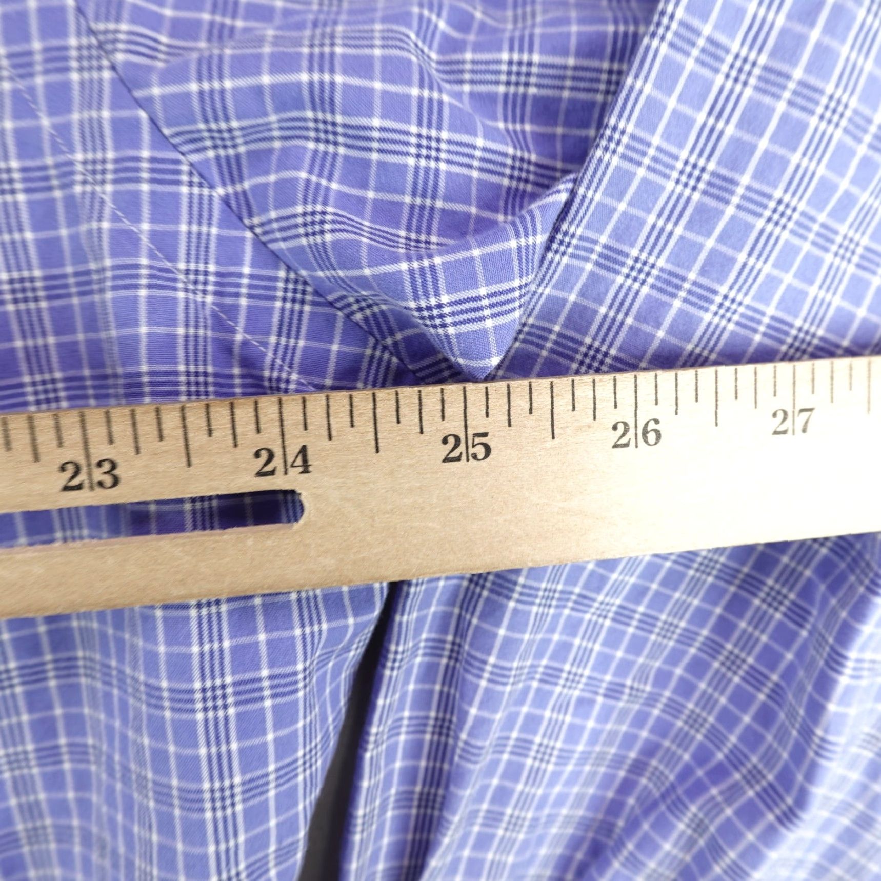 Polo Ralph Lauren VINTAGE Polo Ralph Lauren Shirt Men Large Blue Plaid Button-Up Long Sleeve Classic Fit Size US L / EU 52-54 / 3 - 6 Thumbnail