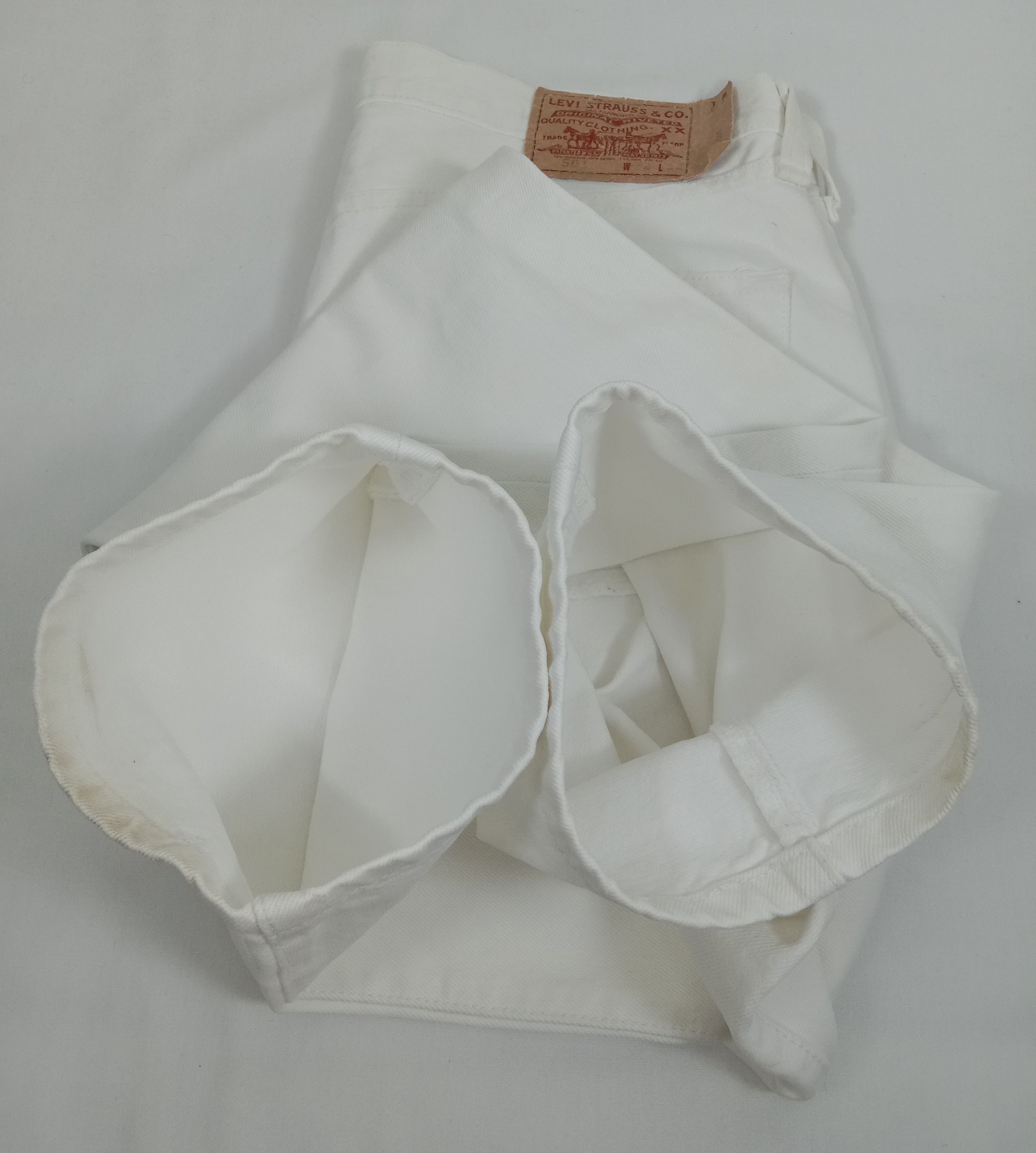 Levi's Vintage Levi's 501 Jeans Straight Leg Button Fly White Denim Size US 32 / EU 48 - 17 Thumbnail