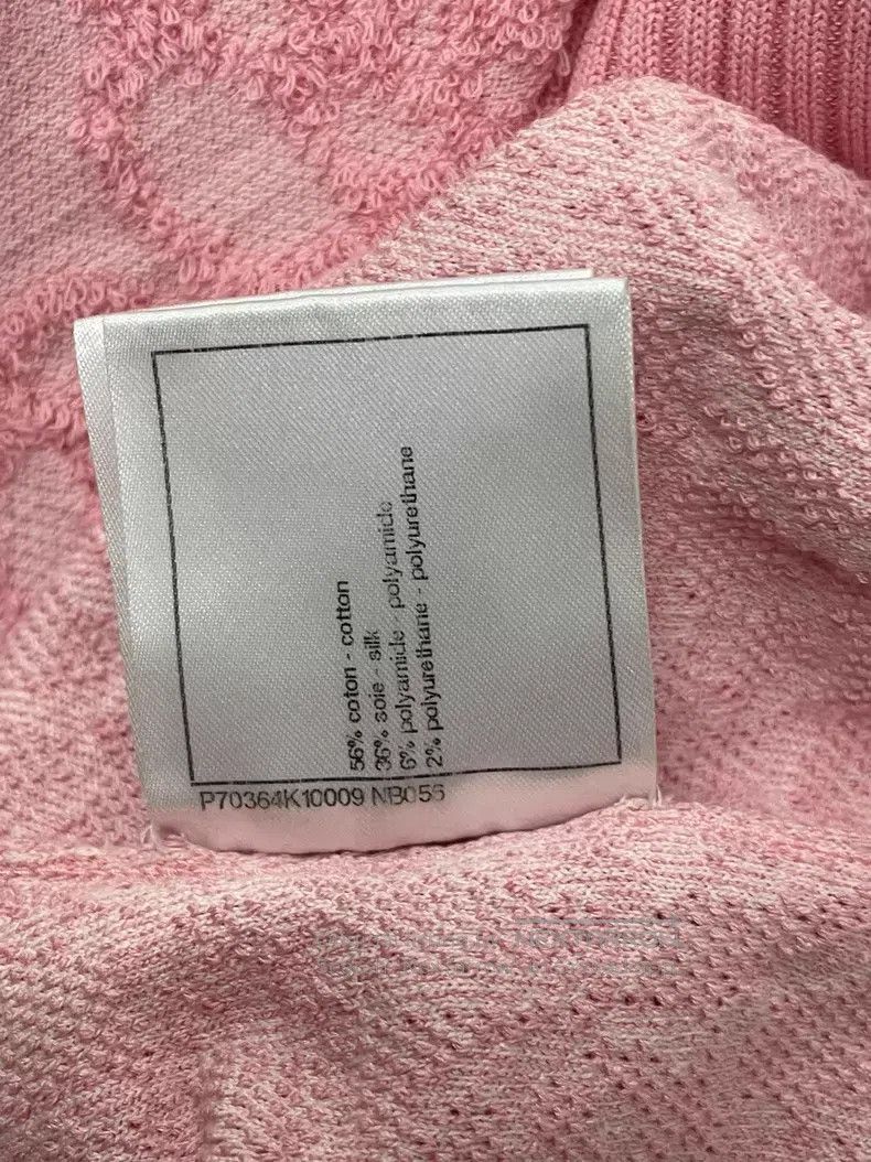 Chanel Chanel Pink embossed camellia dress Size S / US 4 / IT 40 - 7 Thumbnail