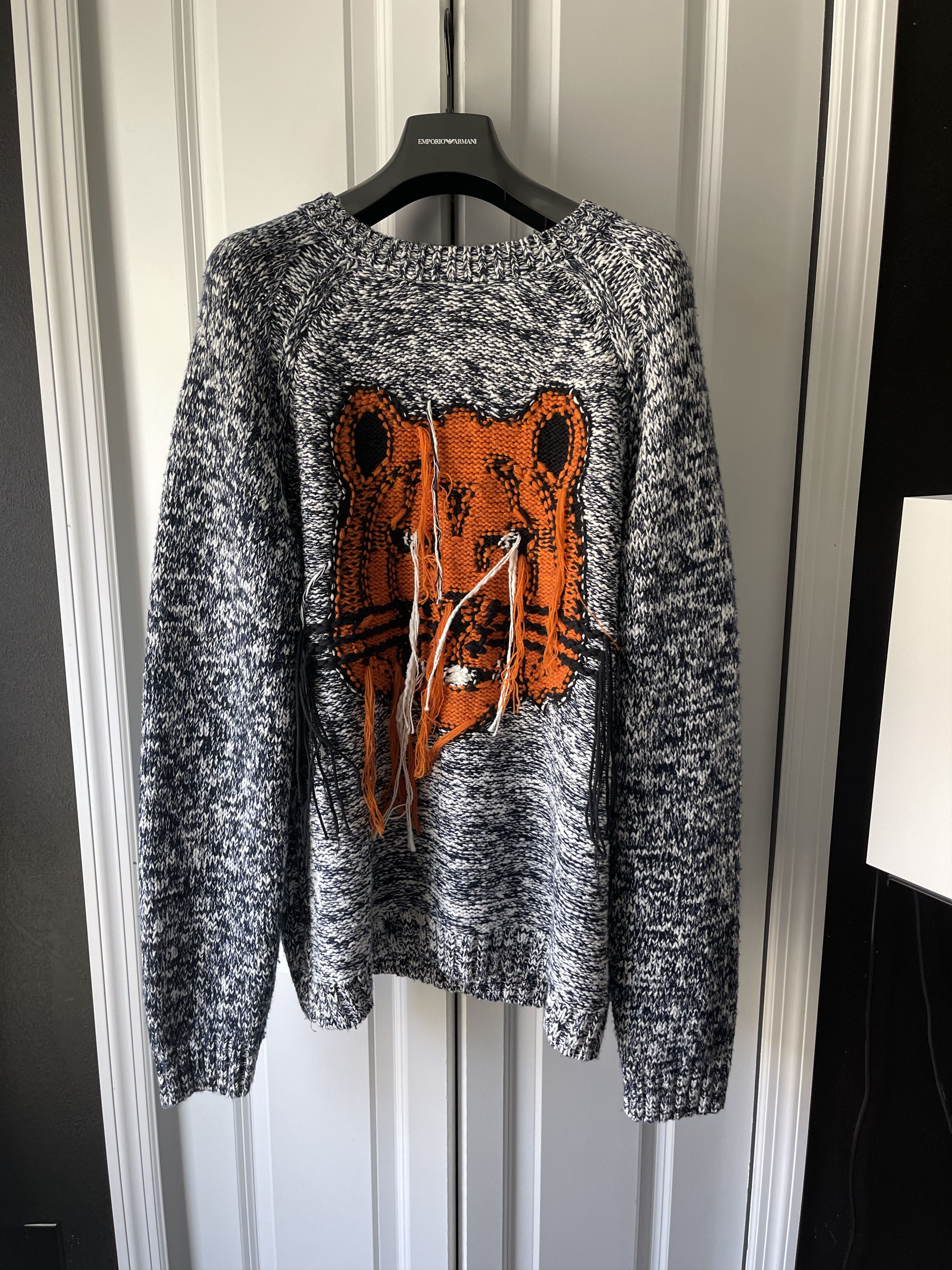 Kenzo Kenzo inside out sweater jacquard tiger Size US S / EU 44-46 / 1 - 2 Thumbnail