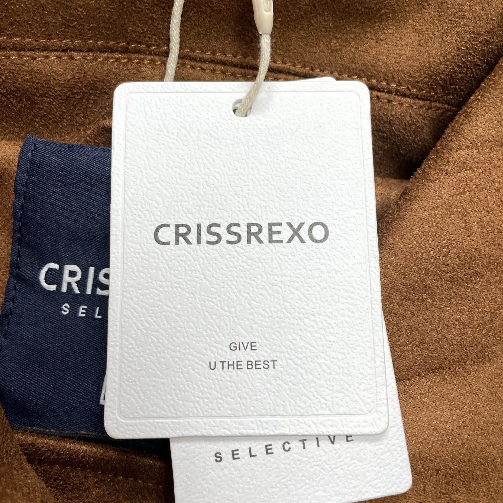 Vintage Crissexo Coat Jacket Womens L Brown Faux Suede Full Zip New Size L / US 10 / IT 46 - 6 Thumbnail