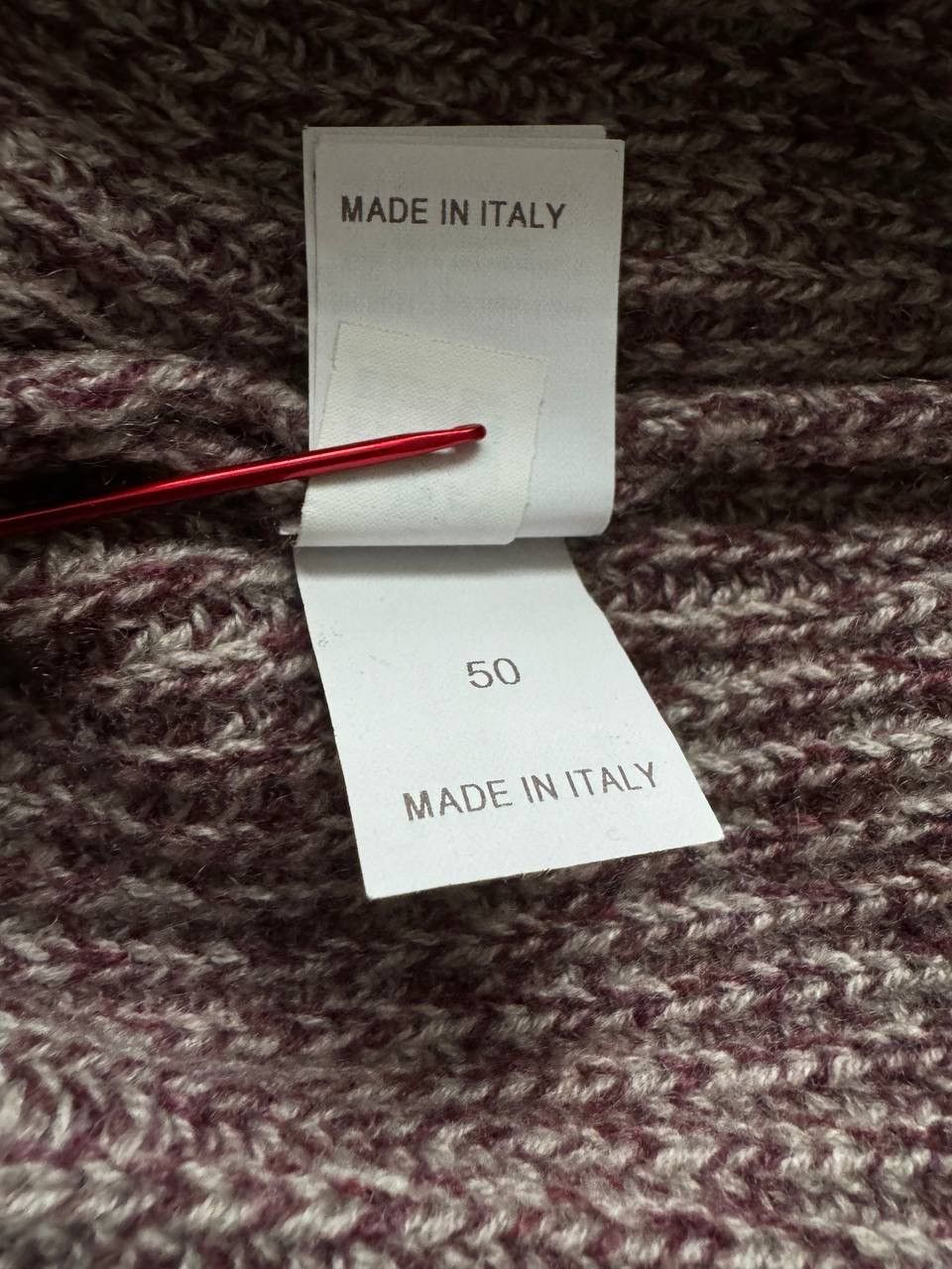 Brunello Cucinelli 🔥🔥 Brunello Cucinelli Burgundy Cashmere Sweater Size US L / EU 52-54 / 3 - 8 Thumbnail