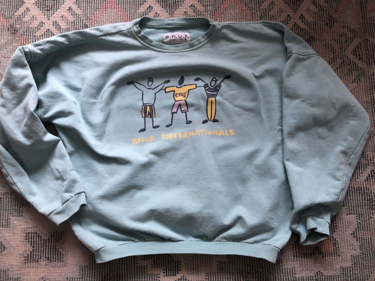 Vintage Enuf E.N.U.F. Sweatshirt Size US M / EU 48-50 / 2 - 1 Thumbnail