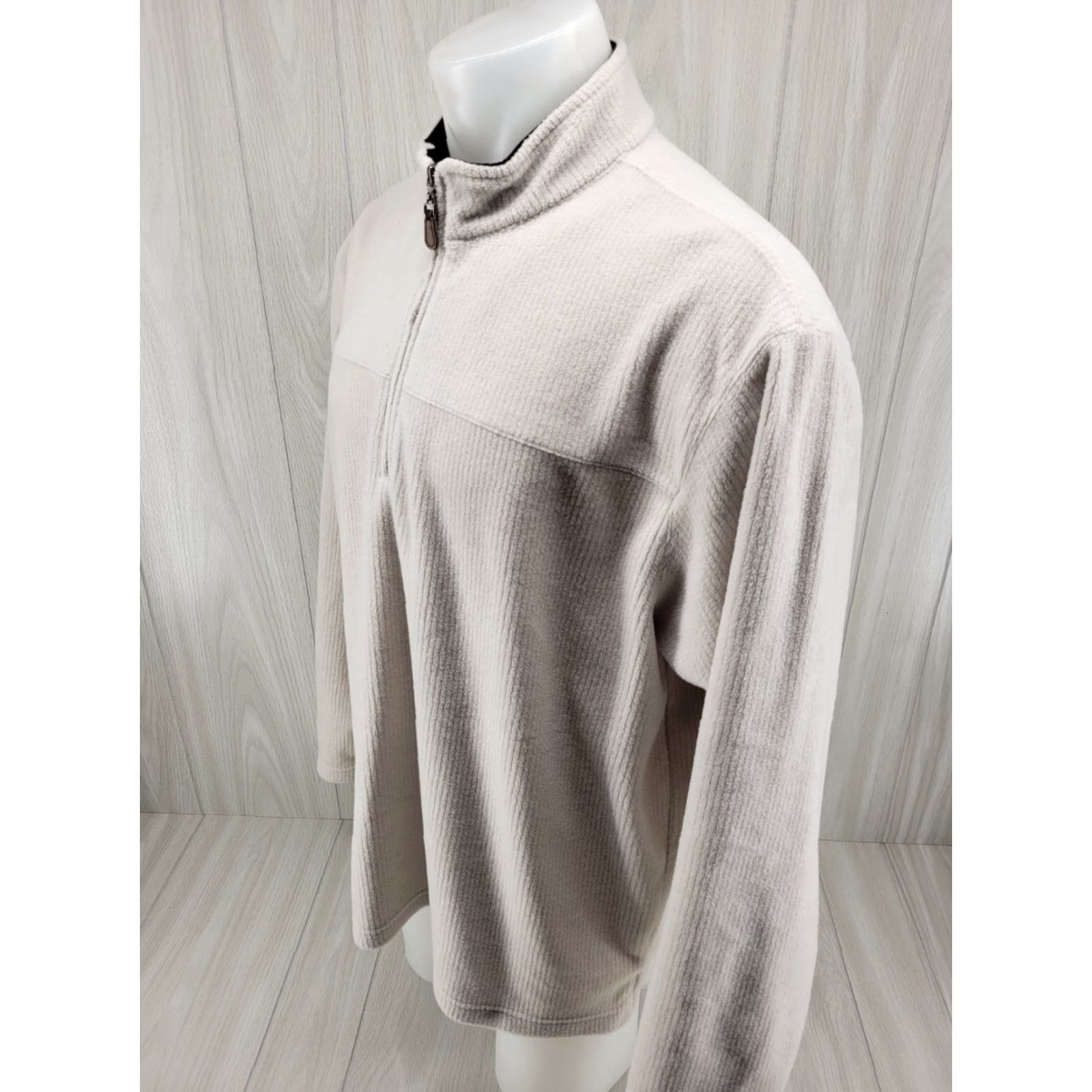 Vintage VINTAGE Pro Tour Golf 1/4 Zip Pullover Fleece Men’s XL Khaki Size US XL / EU 56 / 4 - 3 Thumbnail