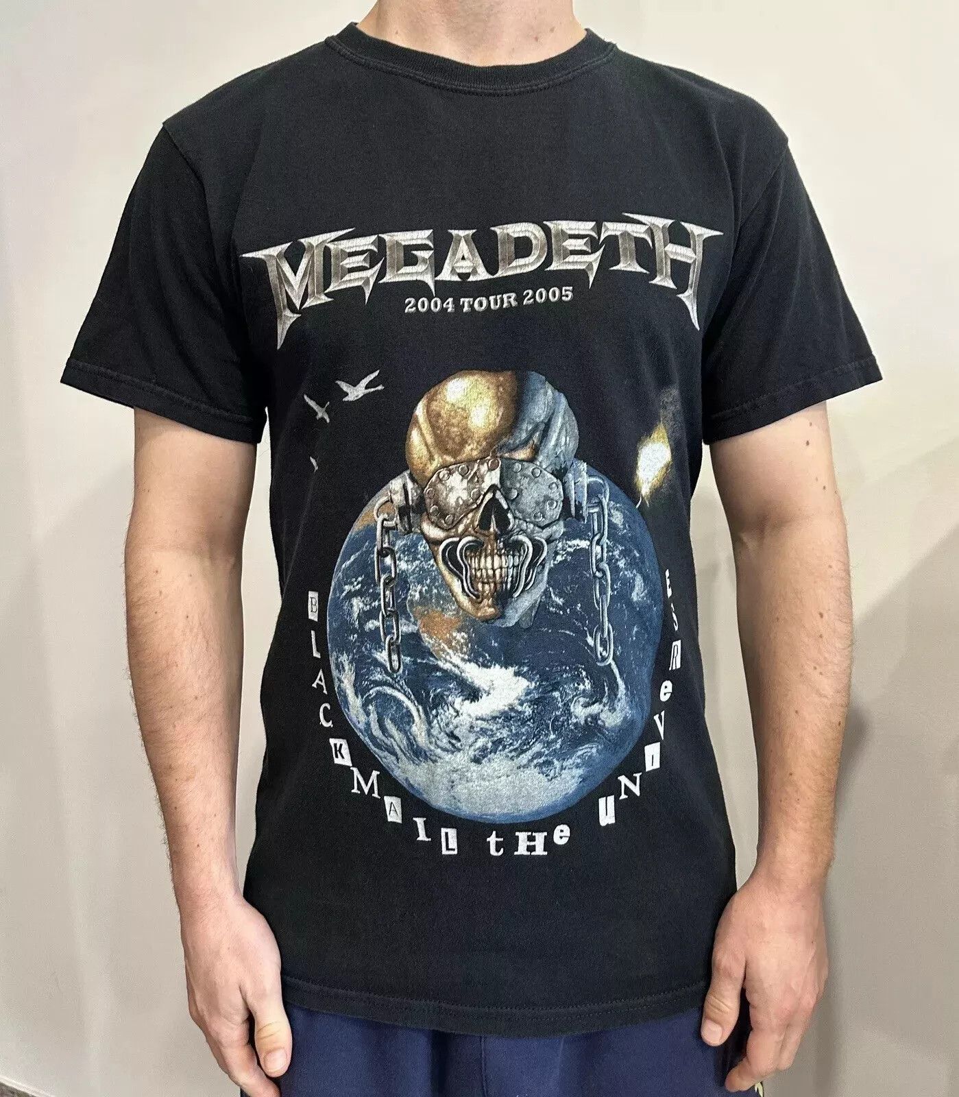 Gildan VINTAGE 2000s MEGADETH 2004 2005 TOUR CONCERT BAND T-SHIRT Size US S / EU 44-46 / 1 - 1 Thumbnail