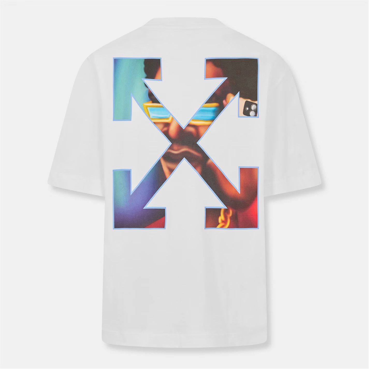 Off-White o1g2r1mq0226 Barber Skate T-Shirt In White Size US S / EU 44-46 / 1 - 2 Thumbnail