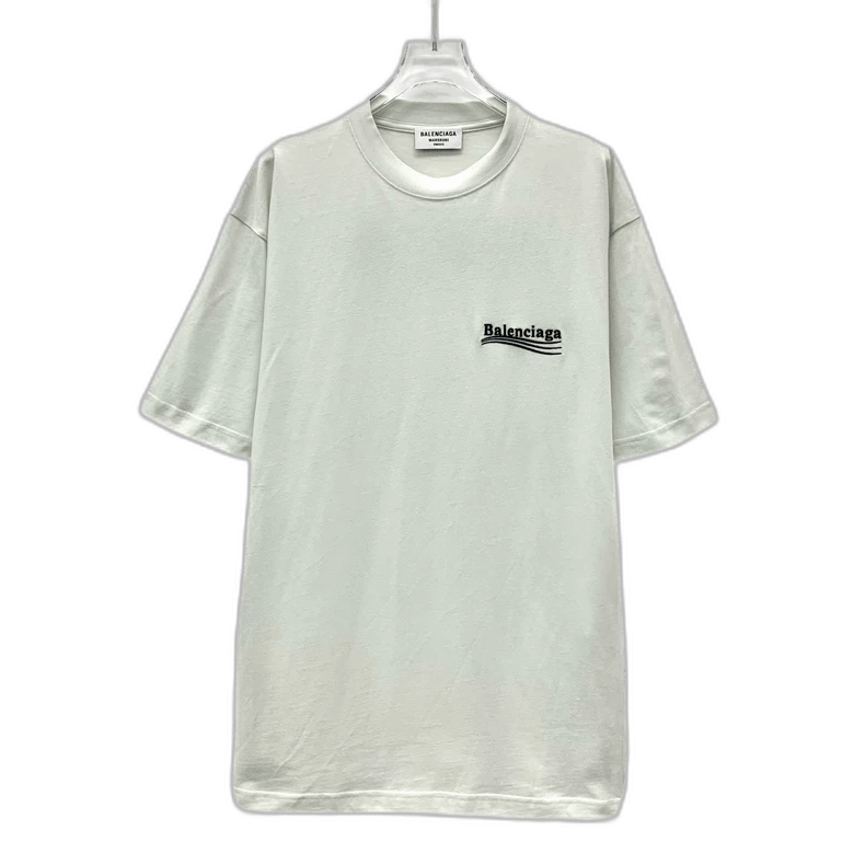 Balenciaga Balenciaga White Logo Cotton T-Shirt | Grailed