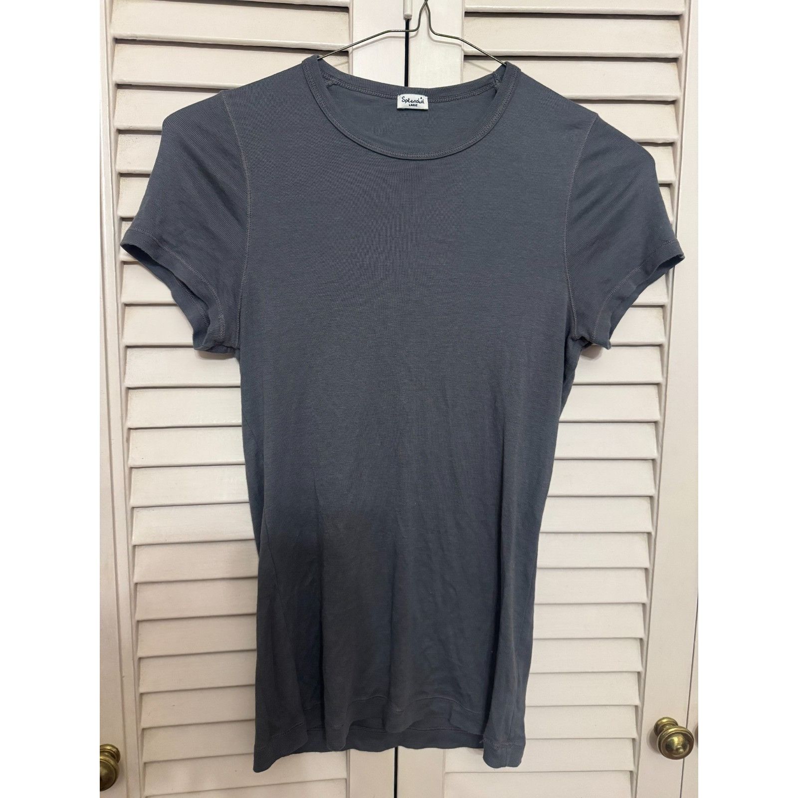 Splendid Splendid gray short sleeve Crewneck T-shirt top size large Size L / US 10 / IT 46 - 1 Thumbnail