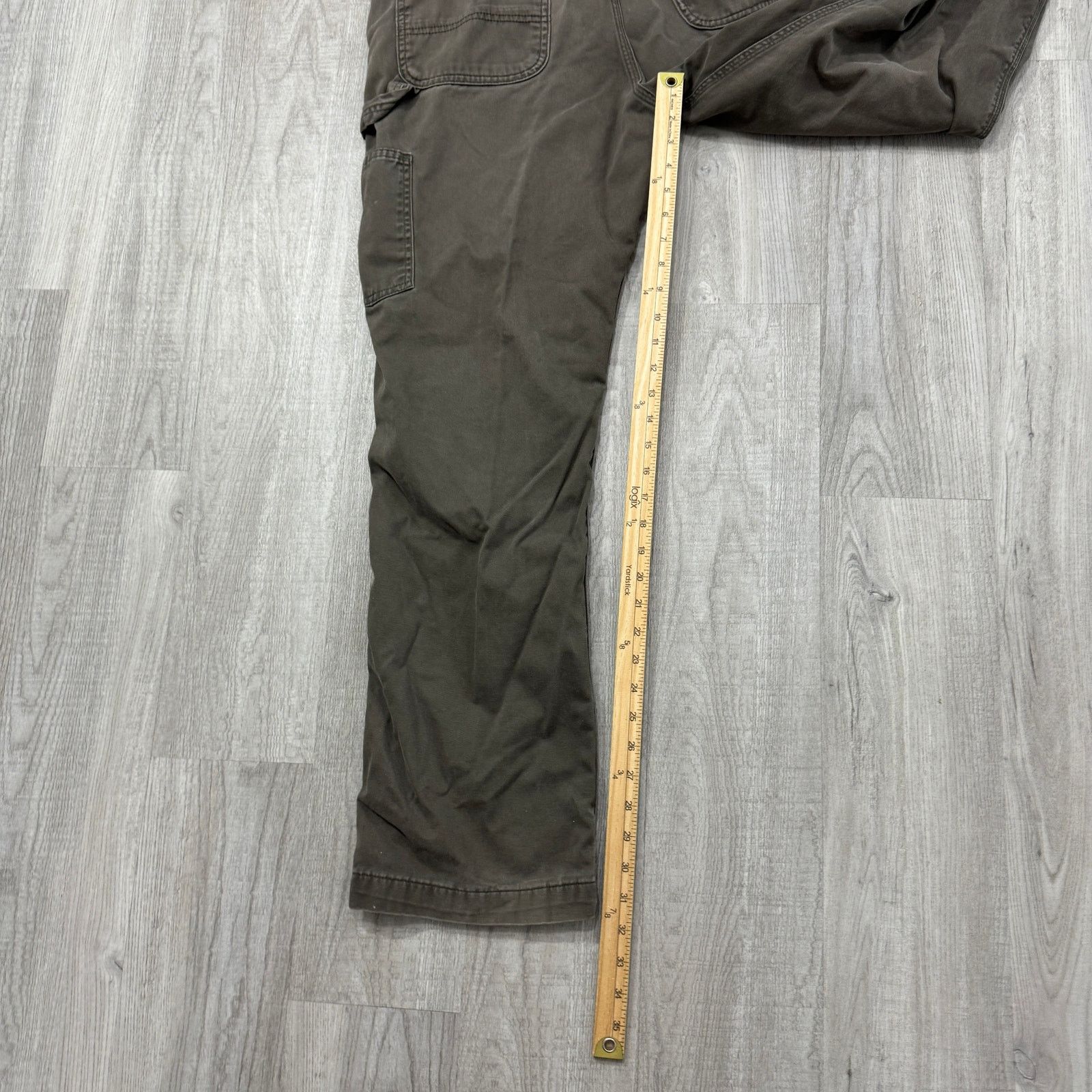 Carhartt Carhartt Cargo Pants Men's 36 x 32 Brown Workwear Pockets Size US 36 / EU 52 - 7 Thumbnail