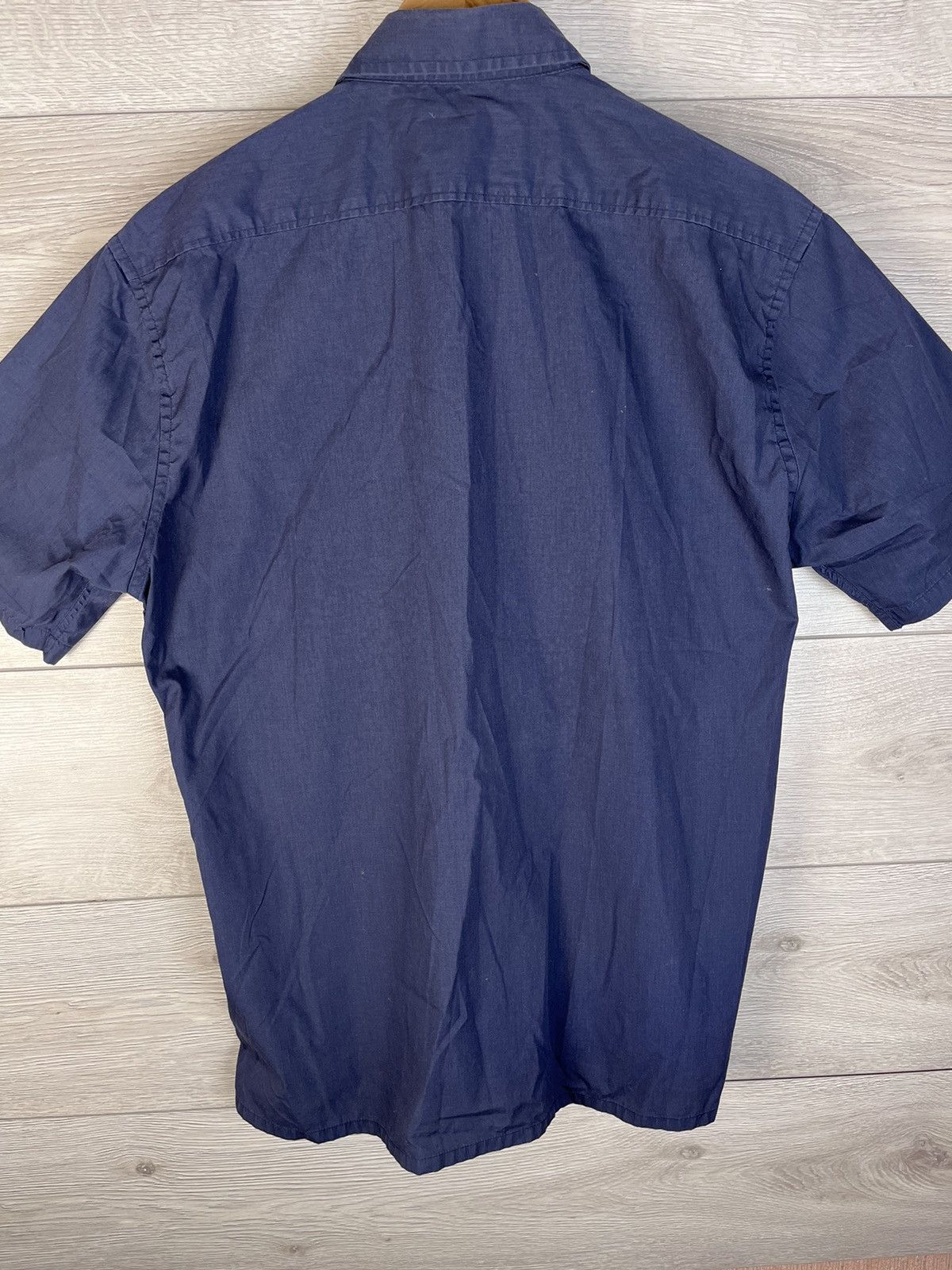 Yves Saint Laurent Men's Button Down Shirt YSL size L cotton 100% blue Size US L / EU 52-54 / 3 - 13 Thumbnail
