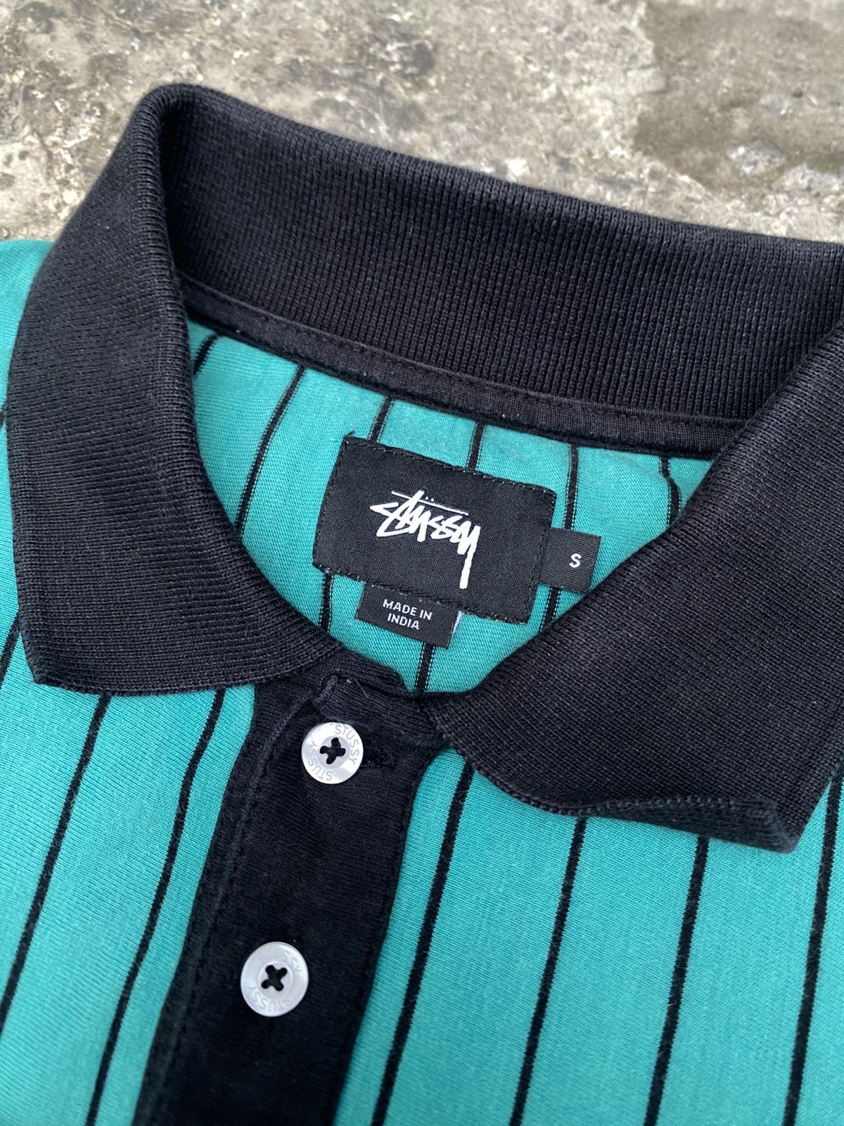Stussy Stussy polo Shirt Striped Size US M / EU 48-50 / 2 - 5 Thumbnail