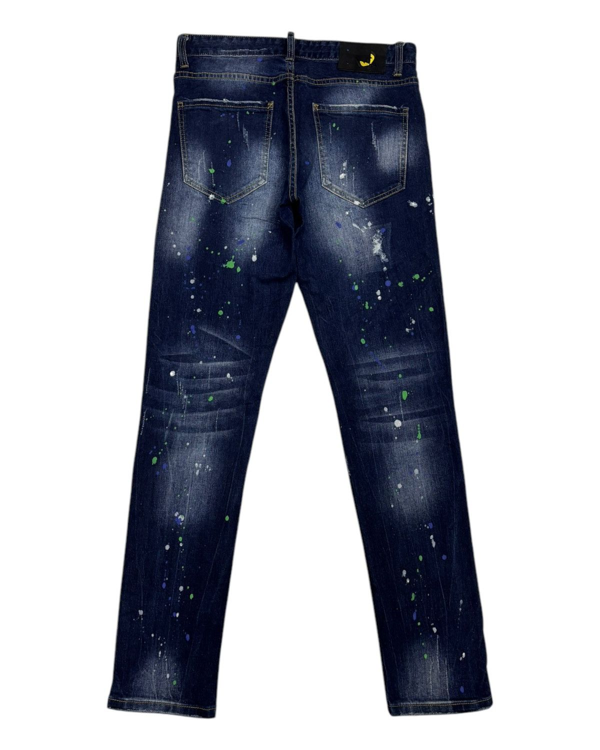 Japanese Brand Distressed Denim Custom Made Slim Straight Jeans Size US 32 / EU 48 - 8 Thumbnail