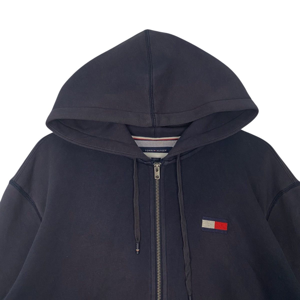 Vintage Vintage Tommy Hilfiger Full Zip Hoodie Sweater Navy Blue Size US XXL / EU 58 / 5 - 4 Thumbnail