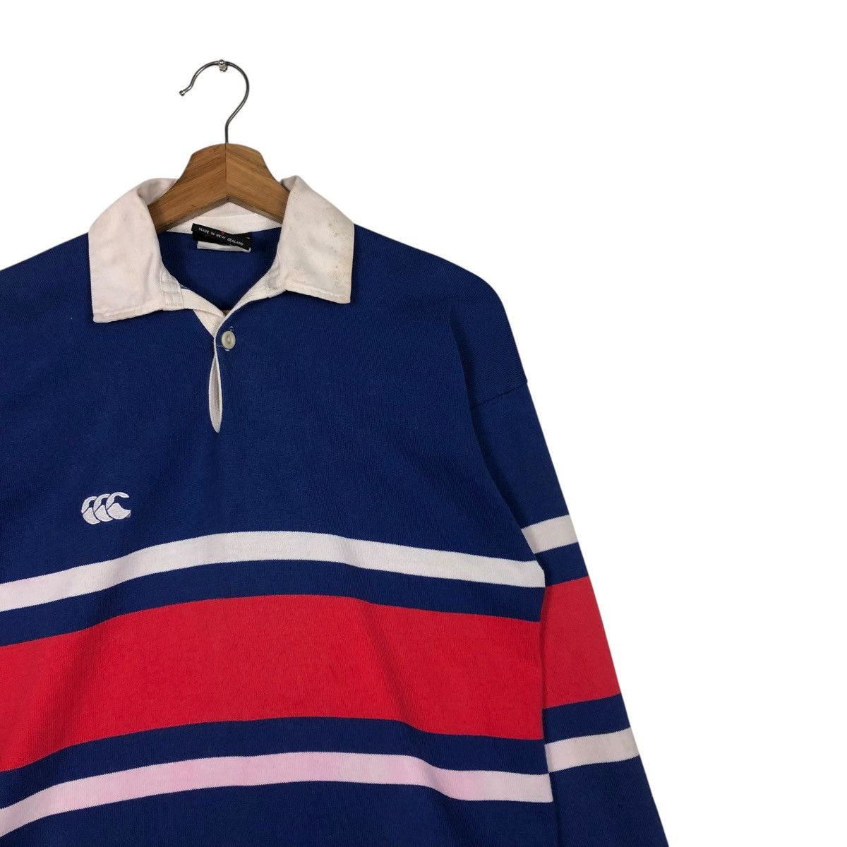 Canterbury of New Zealand 🔥VINTAGE RUGBY COLLAR LONG SLEEVE CANTERBURY OF NEW ZEALAND Size US S / EU 44-46 / 1 - 8 Thumbnail