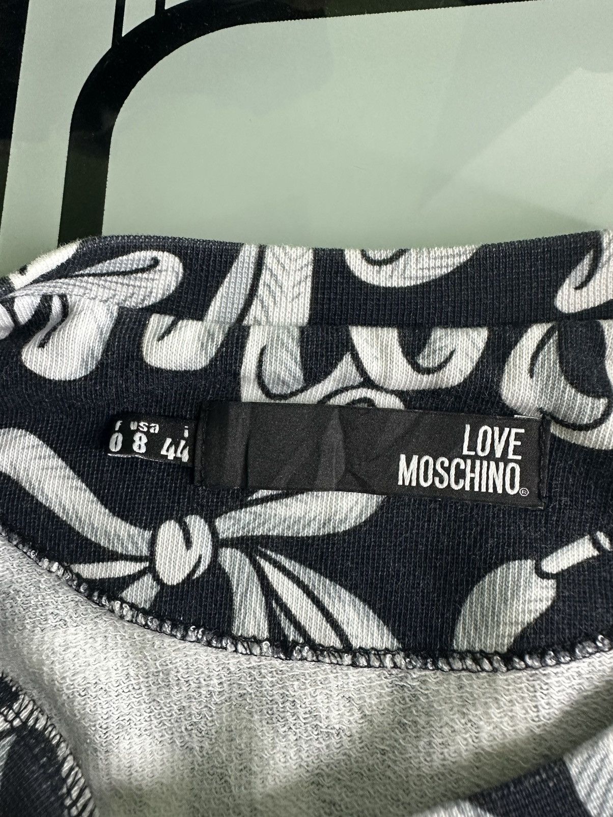 Love Moschino × Moschino Love Moschino All Over Print Sweatshirt UNISEX Size M / US 6-8 / IT 42-44 - 6 Thumbnail