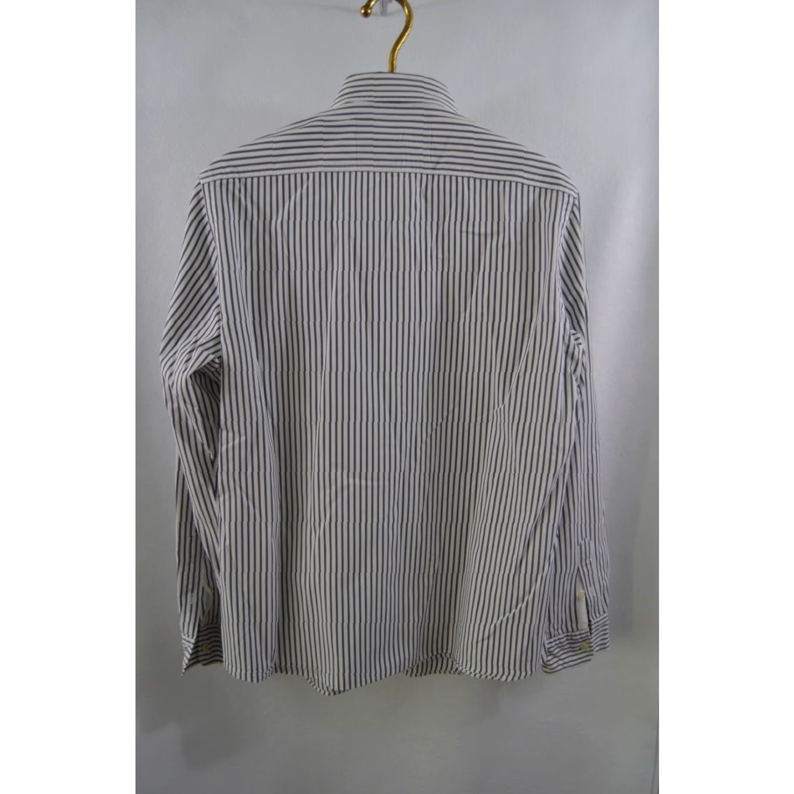 American Eagle Outfitters American Eagle Mens Shirt L White Striped Long Sleeve Button Up Casual Size US L / EU 52-54 / 3 - 2 Thumbnail