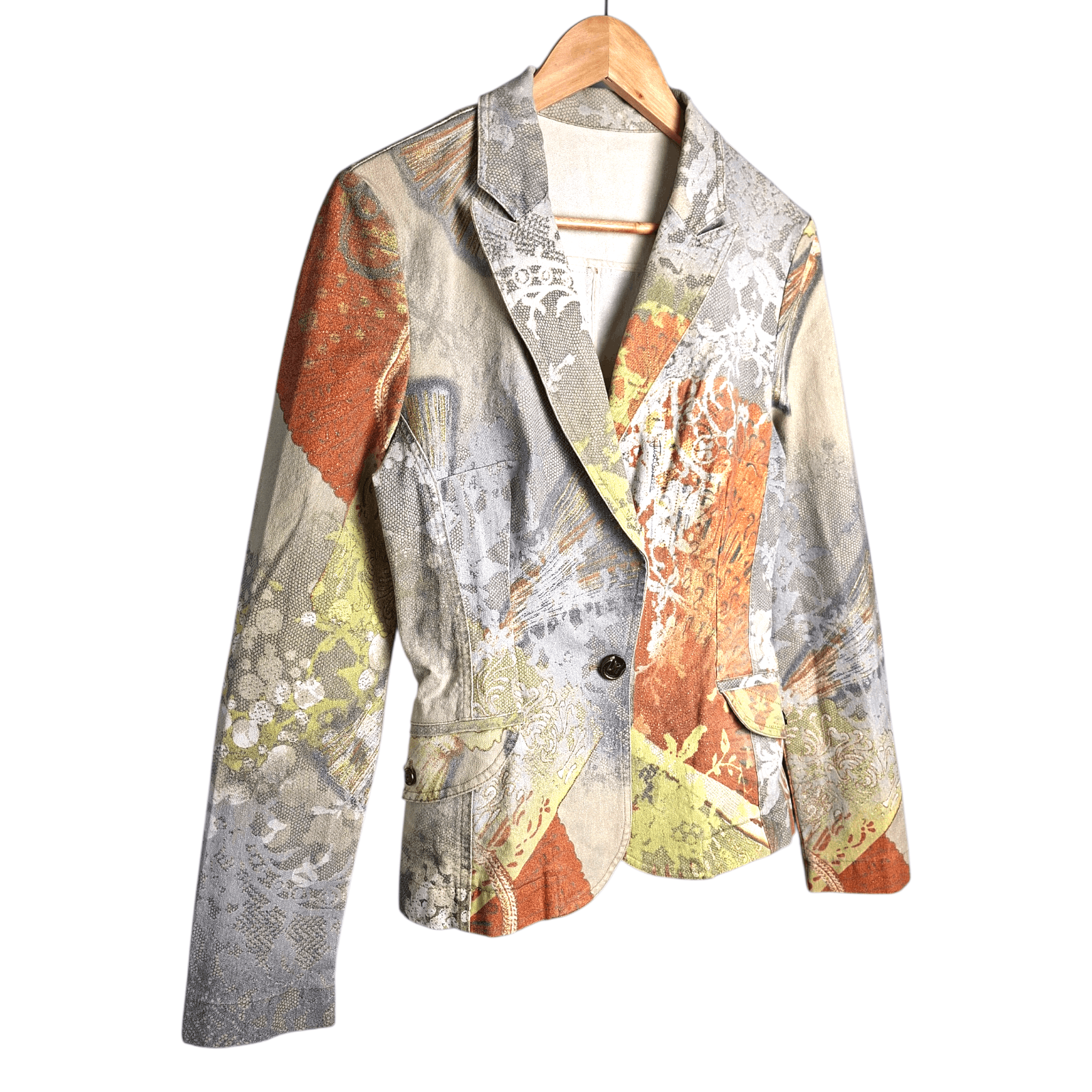 Just Cavalli Rare Vintage Just Cavalli Glimmer Print Blazer Archive Size S / US 4 / IT 40 - 2 Thumbnail