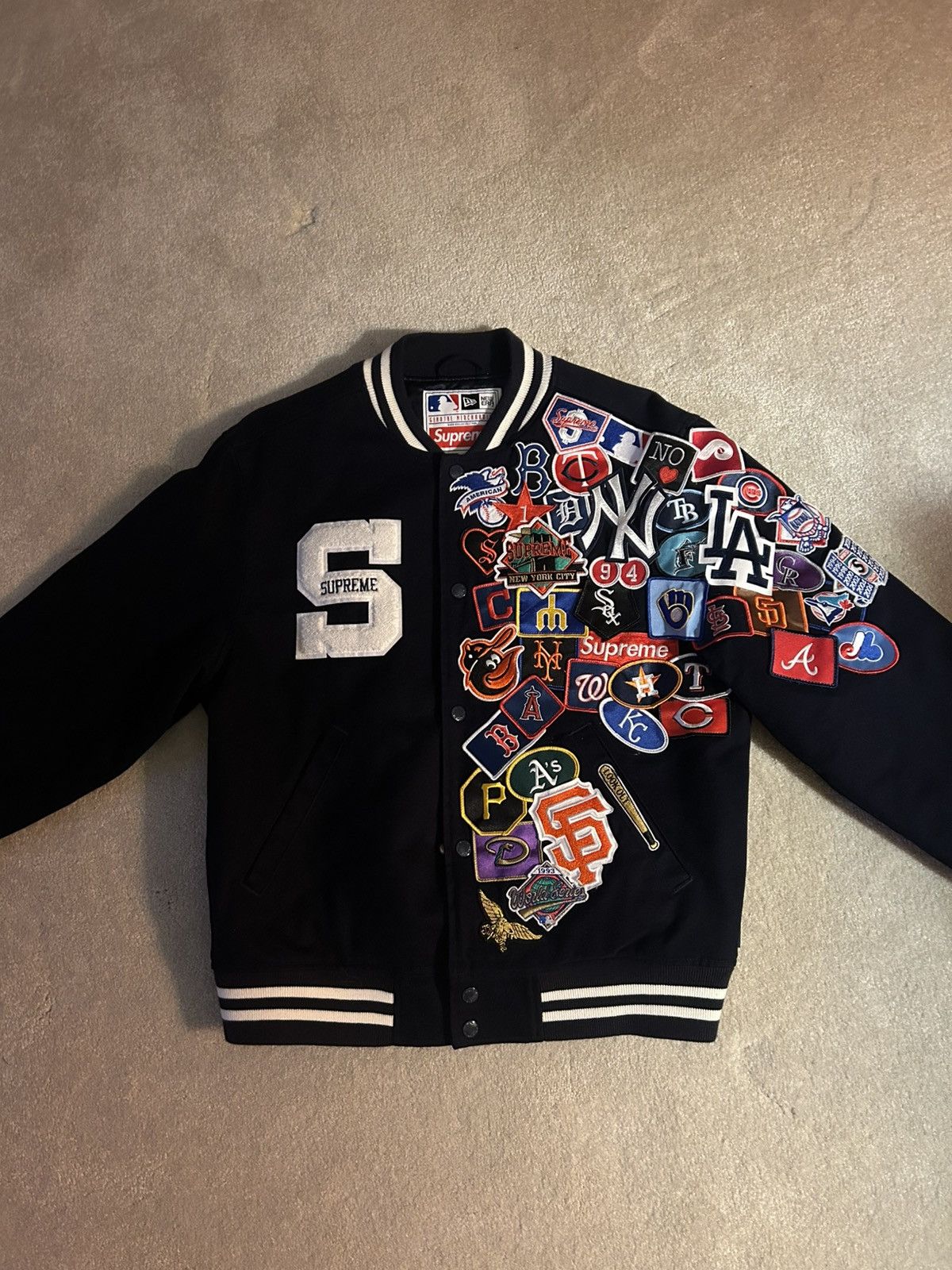 Supreme Mlb Varsity Jacket | Grailed