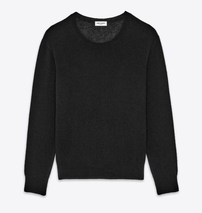 Saint Laurent Paris oc11z0126 780075 Sweater in Cashmere And Silk in Black Size US M / EU 48-50 / 2 - 1 Thumbnail