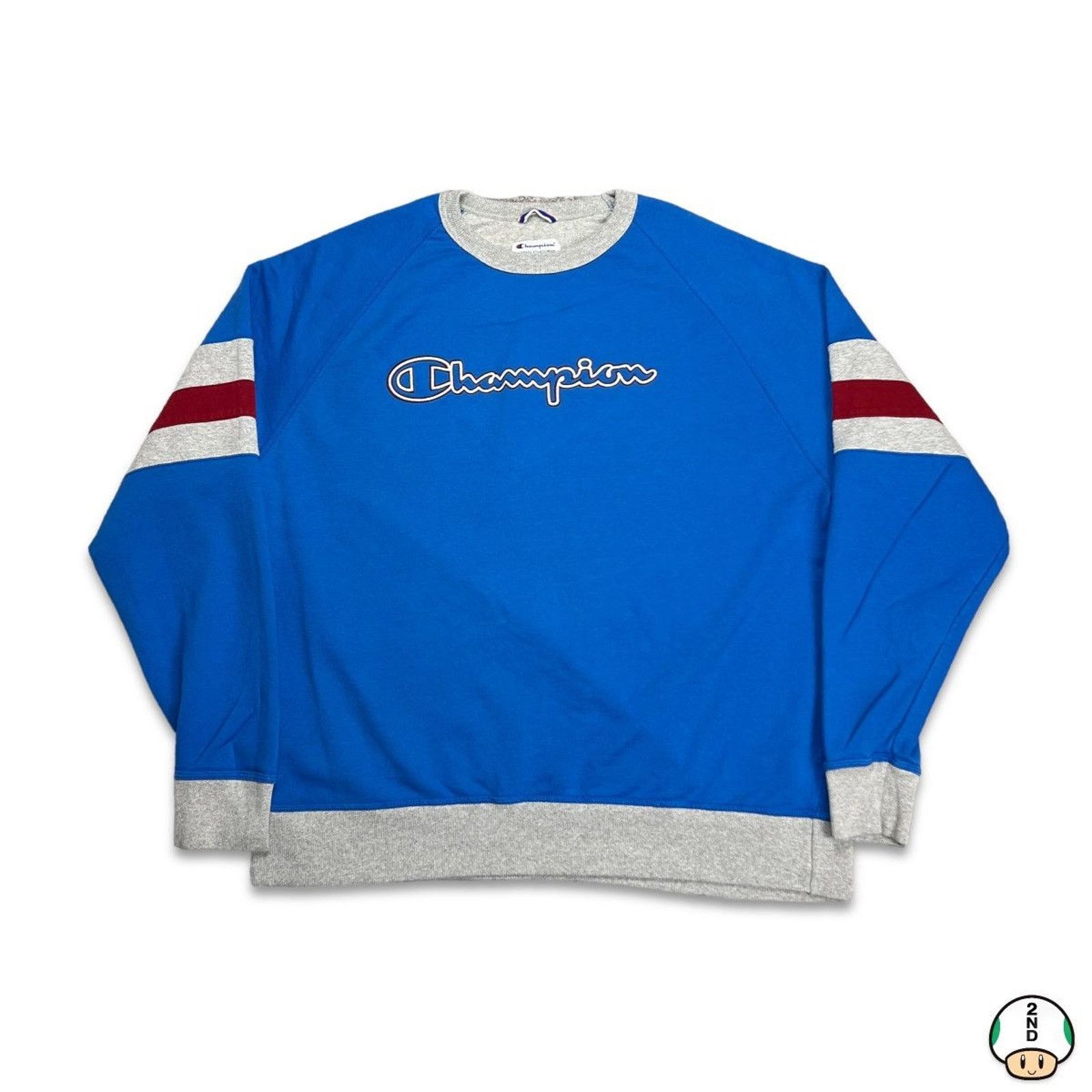 Champion × Vintage Champion Sweatshirt Script Spell Out Authentic Pullover Size US XXL / EU 58 / 5 - 1 Thumbnail