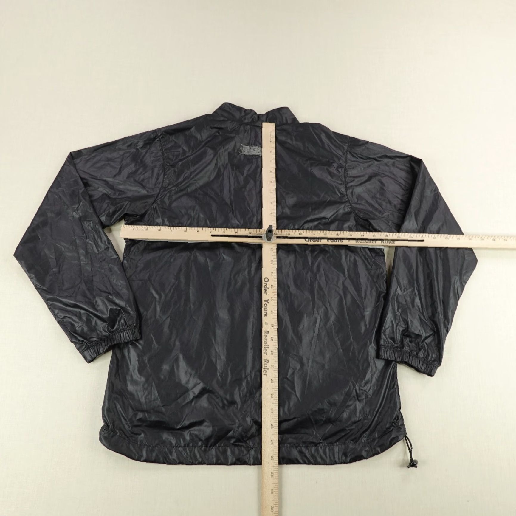Nike VINTAGE Nike Jacket Womens Medium Black 1/4 Zip Windbreaker Swoosh Y2K Size M / US 6-8 / IT 42-44 - 6 Thumbnail
