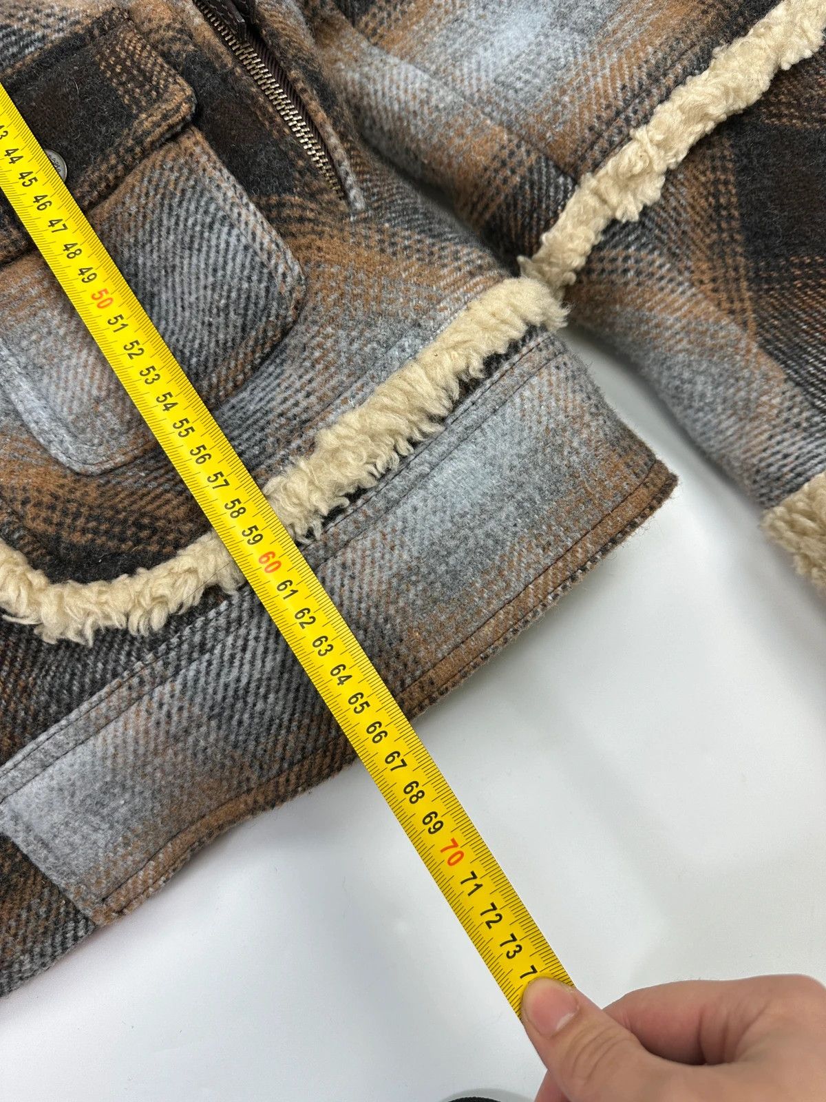 Dolce & Gabbana Dolce Gabbana Wool Brown Checkered Sherling Aviator Jacket Size US M / EU 48-50 / 2 - 18 Thumbnail