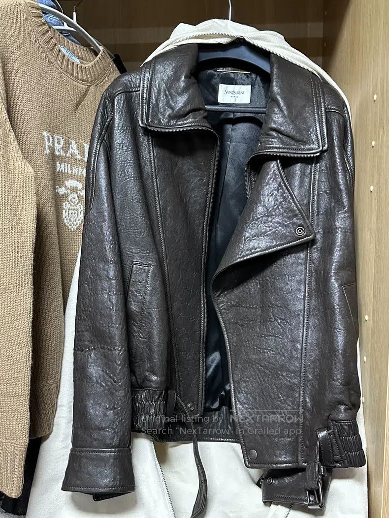 Saint Laurent Paris Saint Laurent Paris Popular Leather Jacket Size XXS / US 00 / IT 34 - 5 Thumbnail