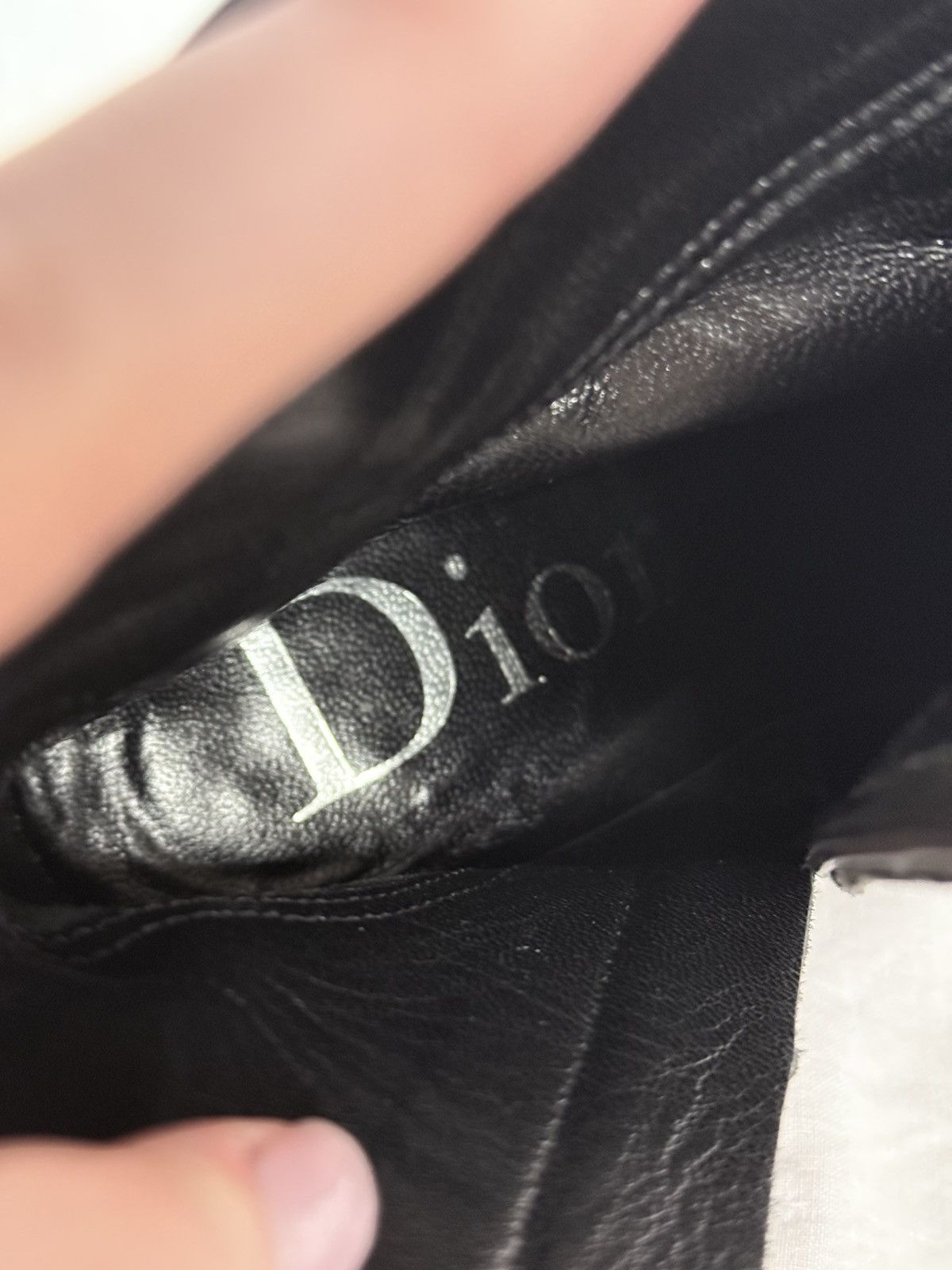 Dior Dior Buckle Black Leather biker Ankle Boots Pointed Toe Size US 7 / IT 37 - 9 Thumbnail